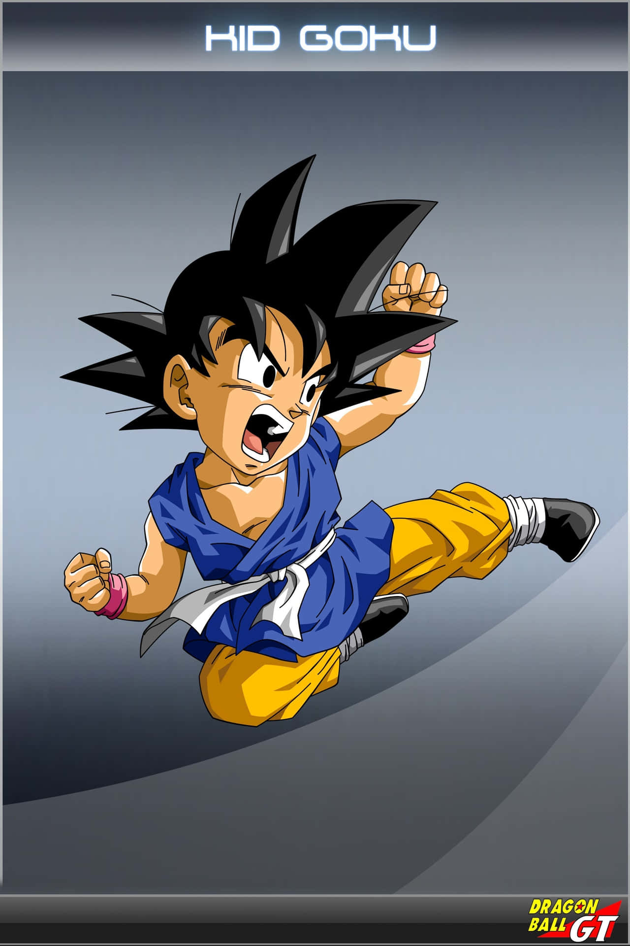 Kid Goku Ready To Fight Background