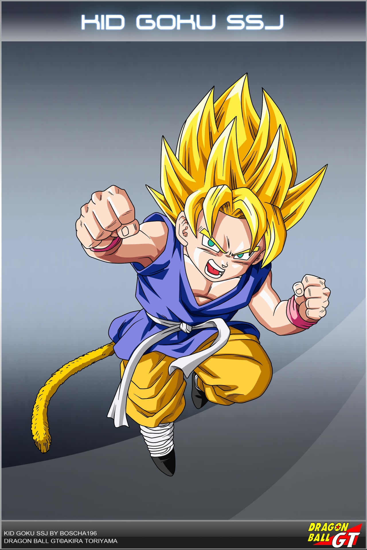 Kid Goku Super Saiyan Jin Background