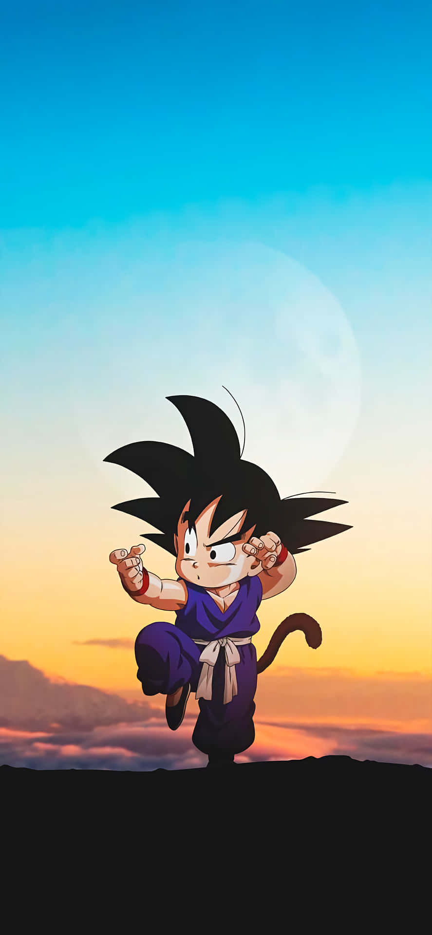 Kid Goku, The Courageous And Powerful Child Hero Background