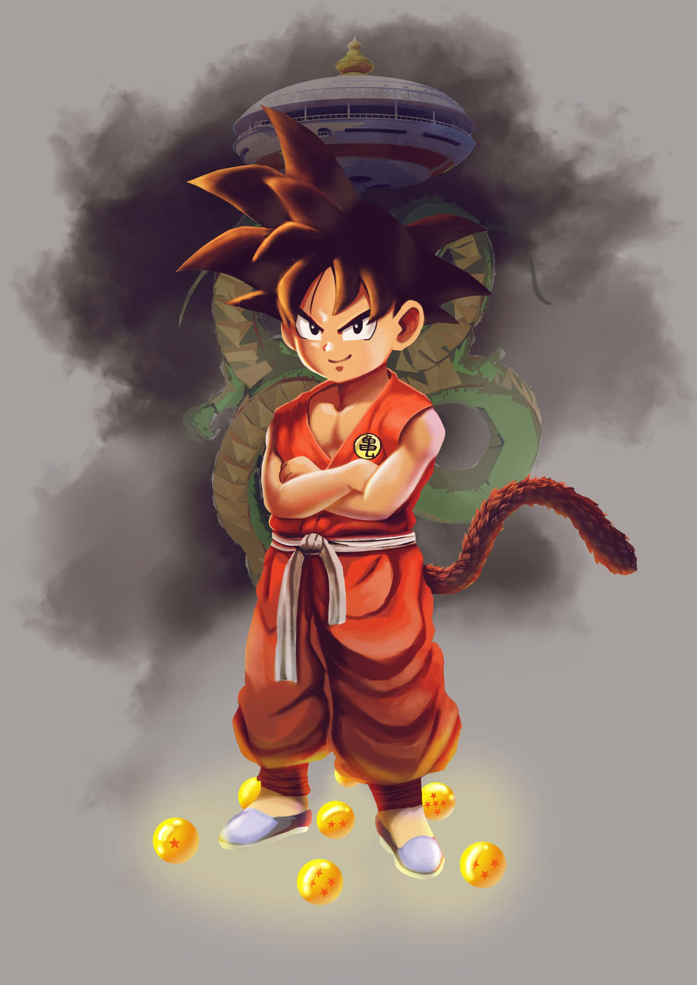 Kid Goku Unleashing The Power Of A Super Saiyan