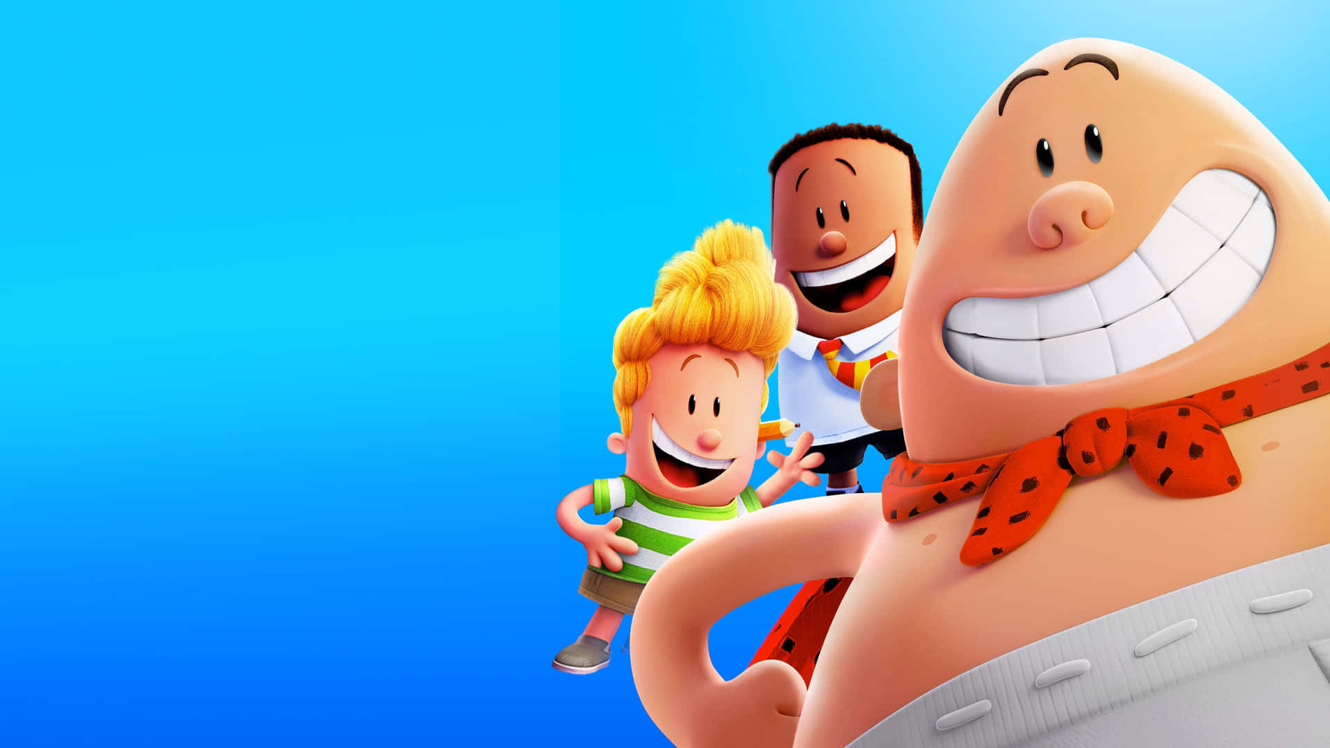 Kids Behind Captain Underpants: The First Epic Movie Background
