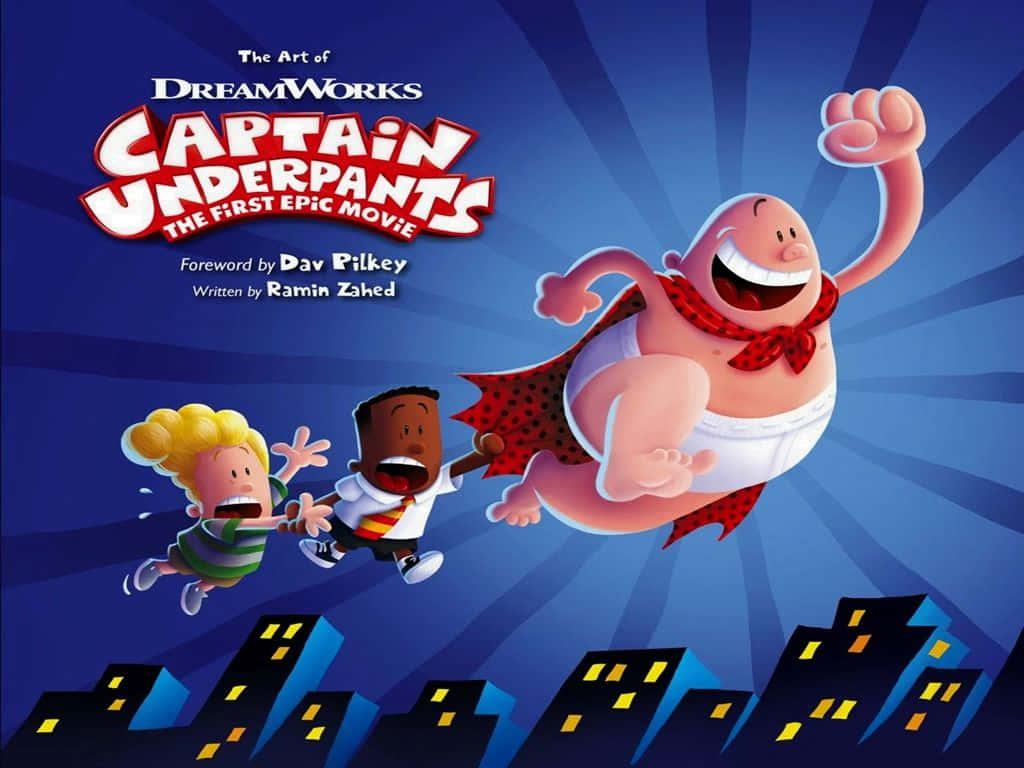 Kids Chasing Captain Underpants: The First Epic Movie Background