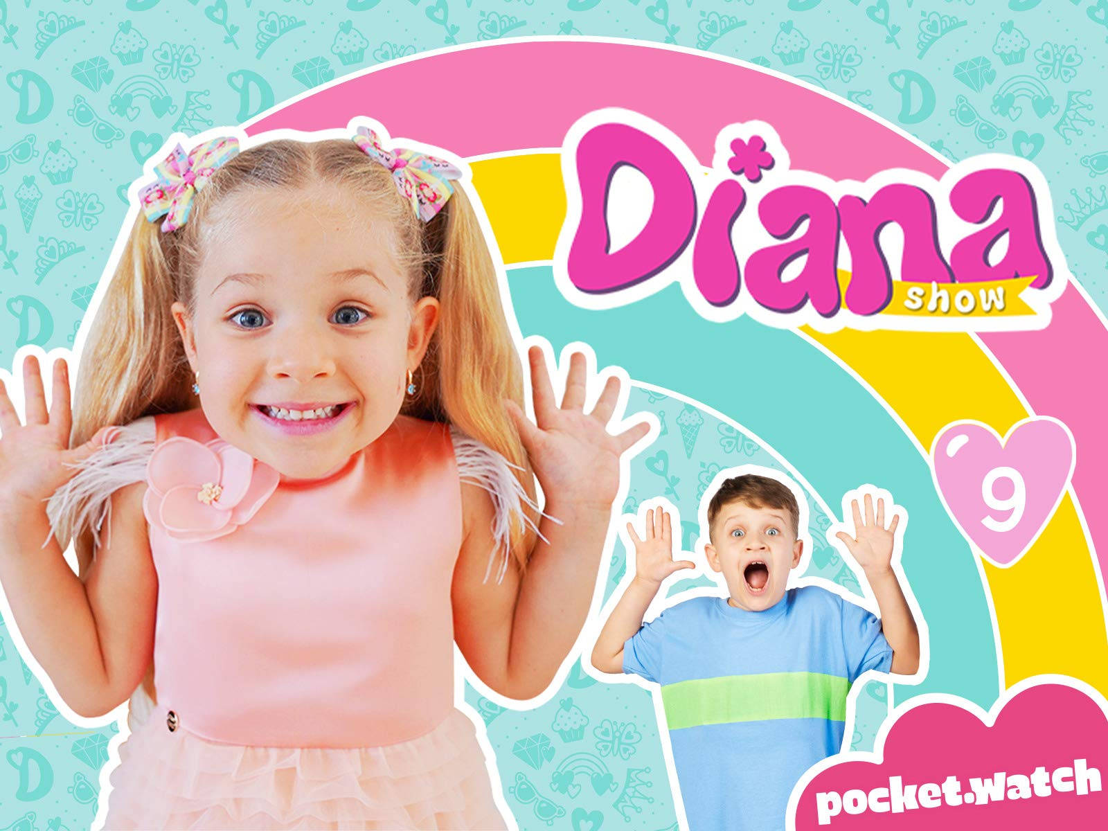 Kids Diana Show Hands Up Background