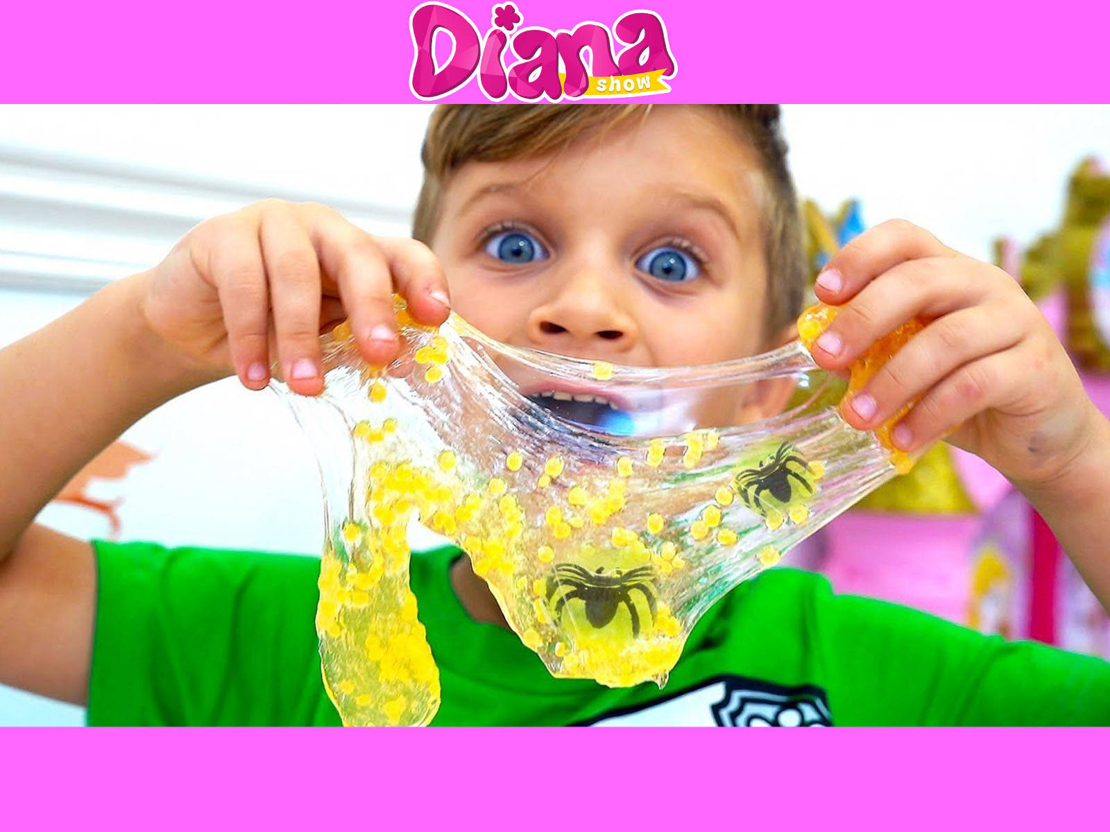 Kids Diana Show Slime And Spiders