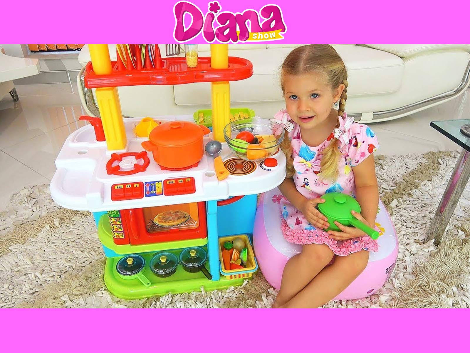 Kids Diana Show Toy Kitchen Background