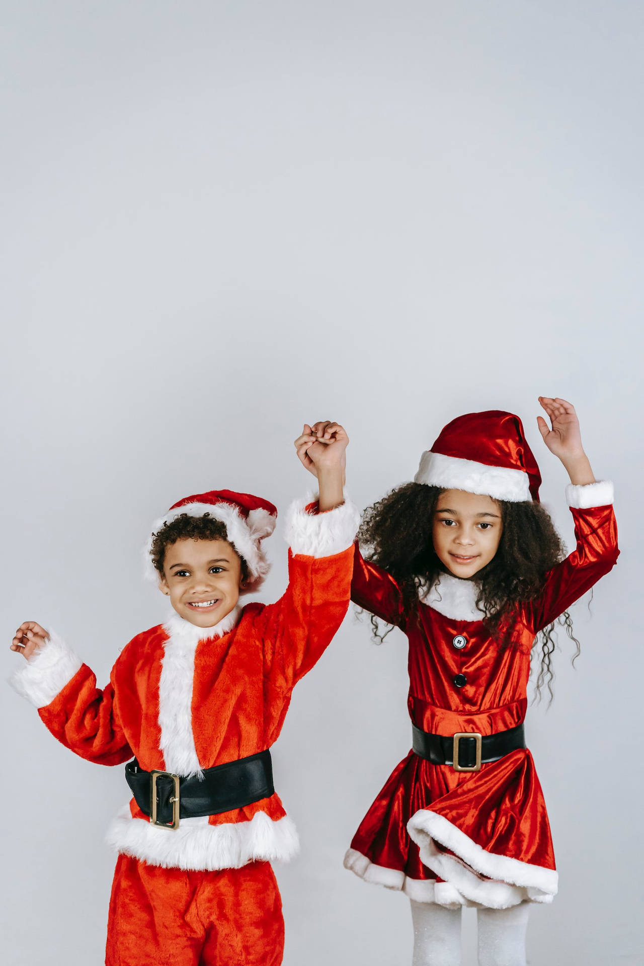 Kids In Santa Outfit Funny Christmas
