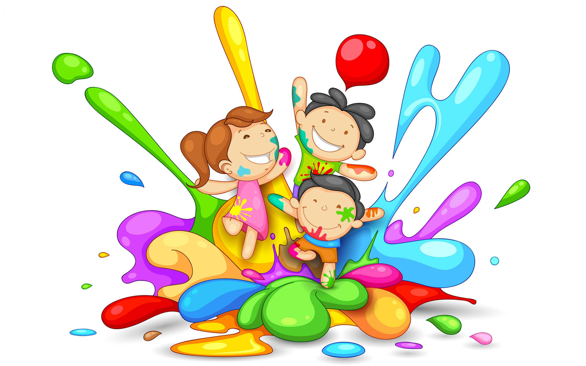 Kids Paint Play Background