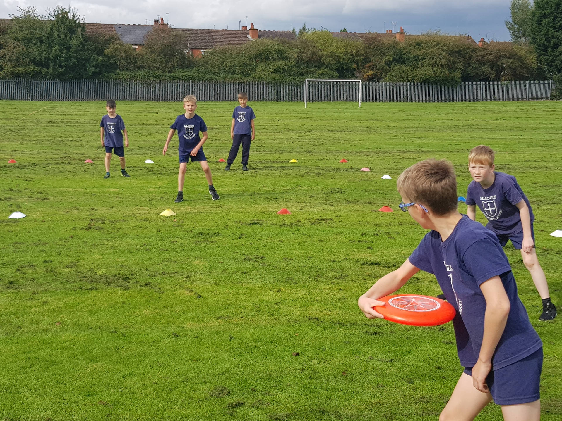 Kids Playing Ultimate Frisbee