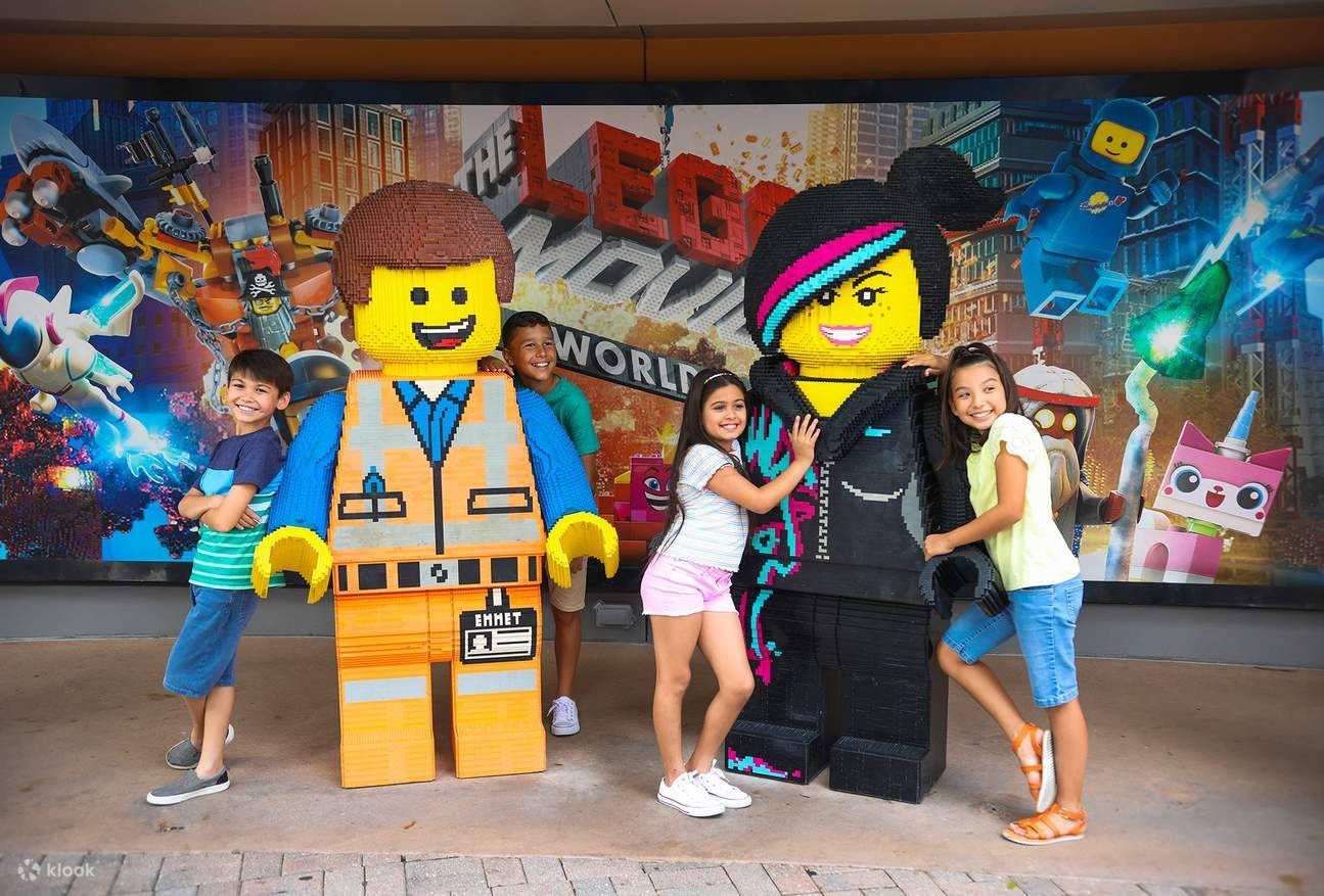 Kids Posing With Legoland Characters