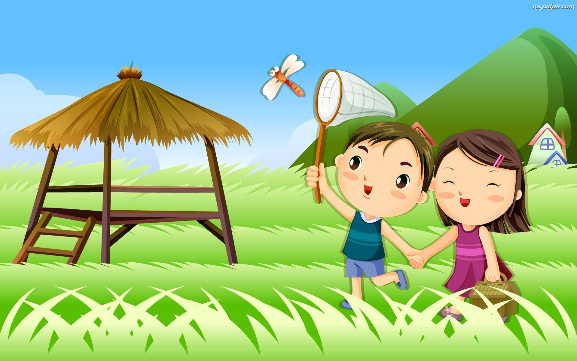 Kids Simple Play Time Background