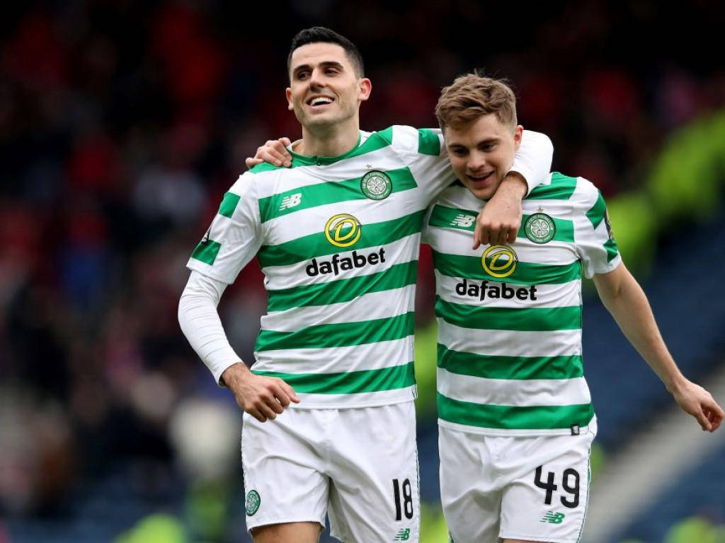 Kieran Tierney And Tom Rogic Background