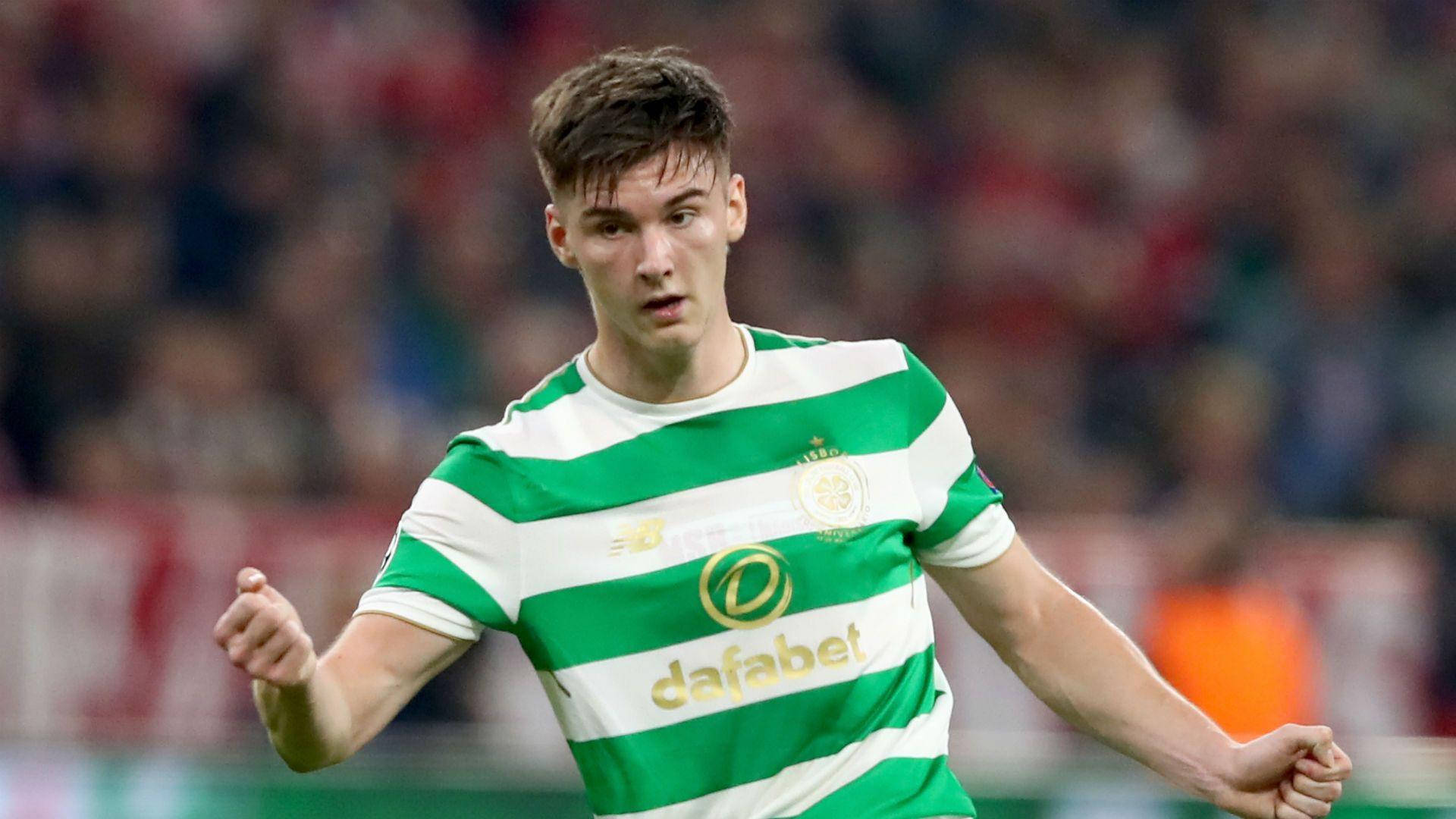 Kieran Tierney During A Game Background