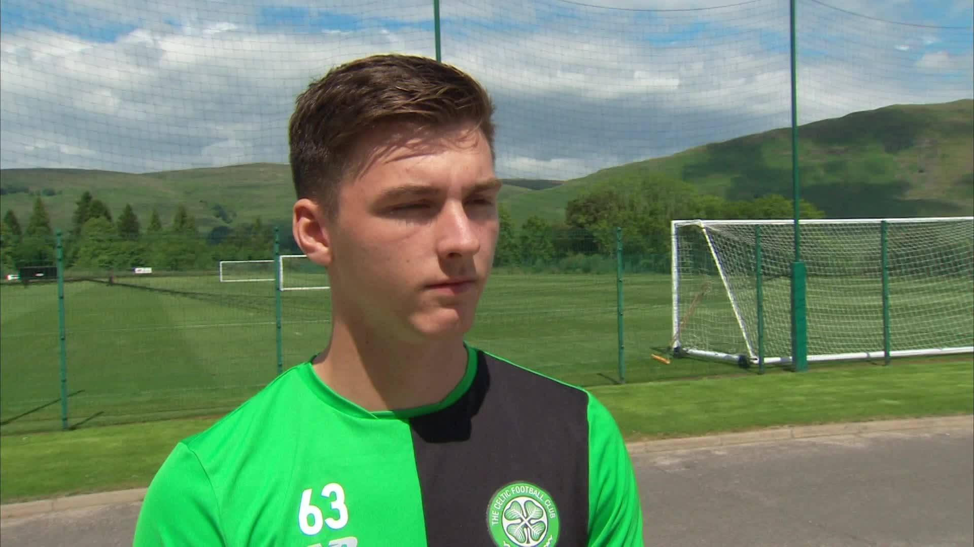 Kieran Tierney Scrunched-up Face Background