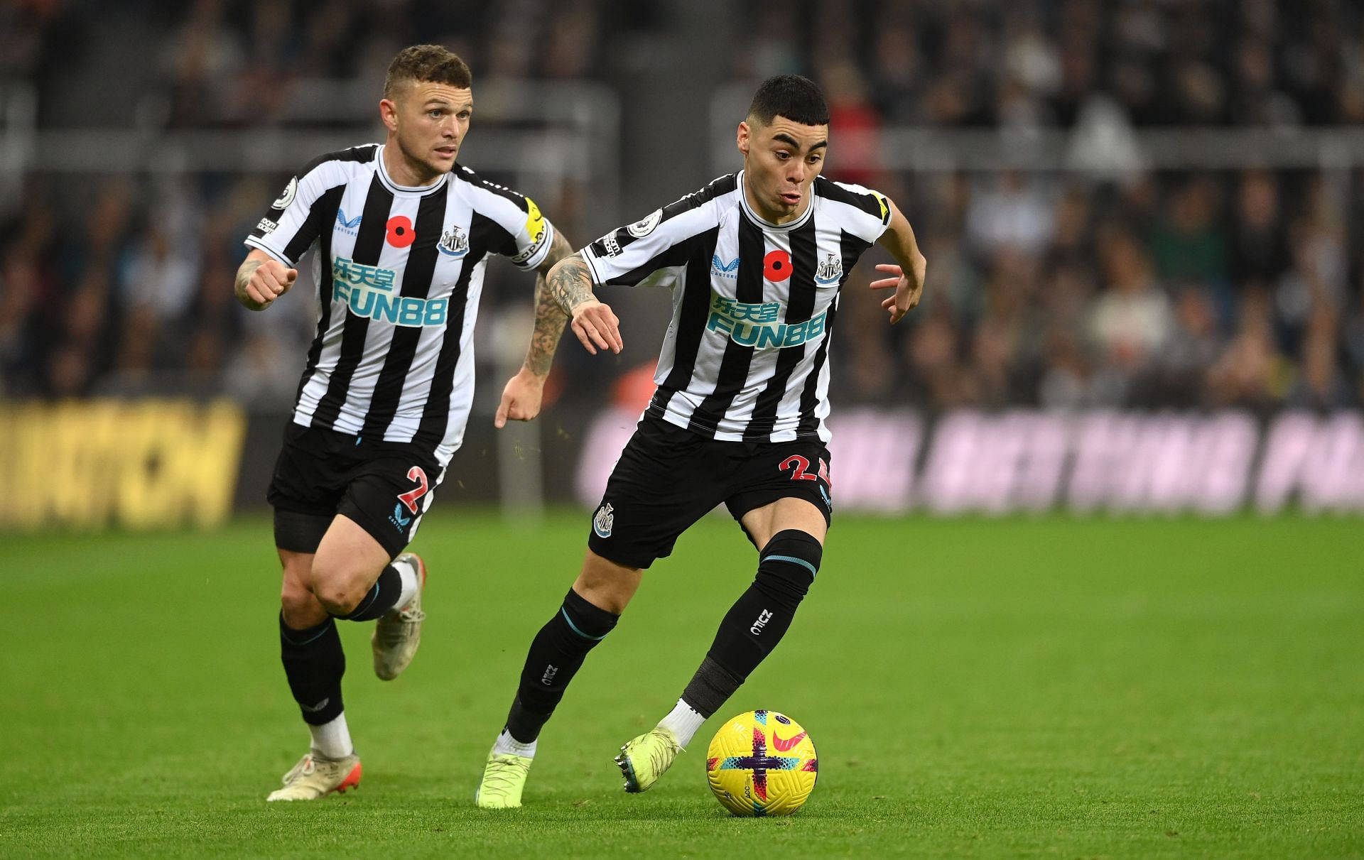 Kieran Trippier And Miguel Almiron Background