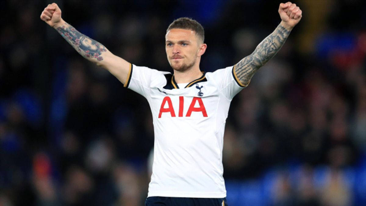 Kieran Trippier Arms Up Background