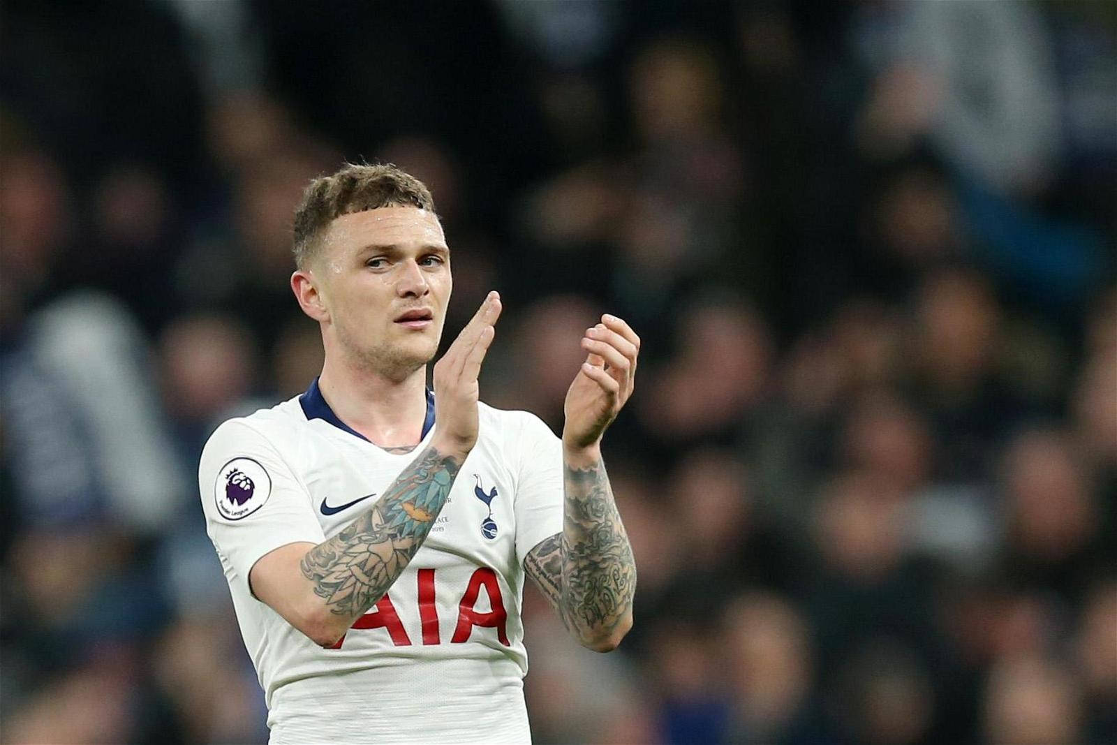 Kieran Trippier Clapping White Shirt Background