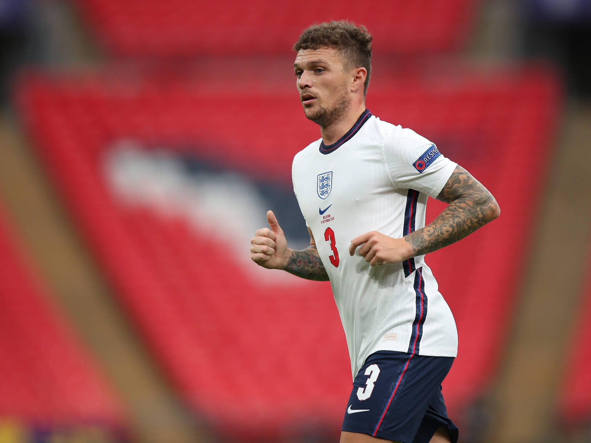 Kieran Trippier Jogging Background