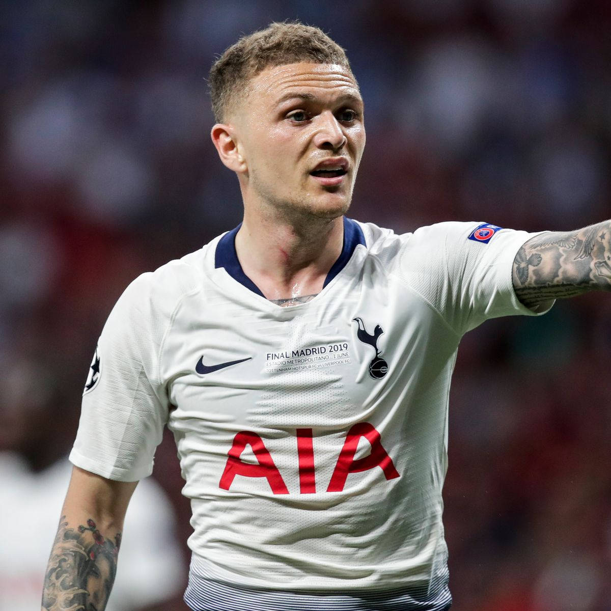 Kieran Trippier Pointing Background