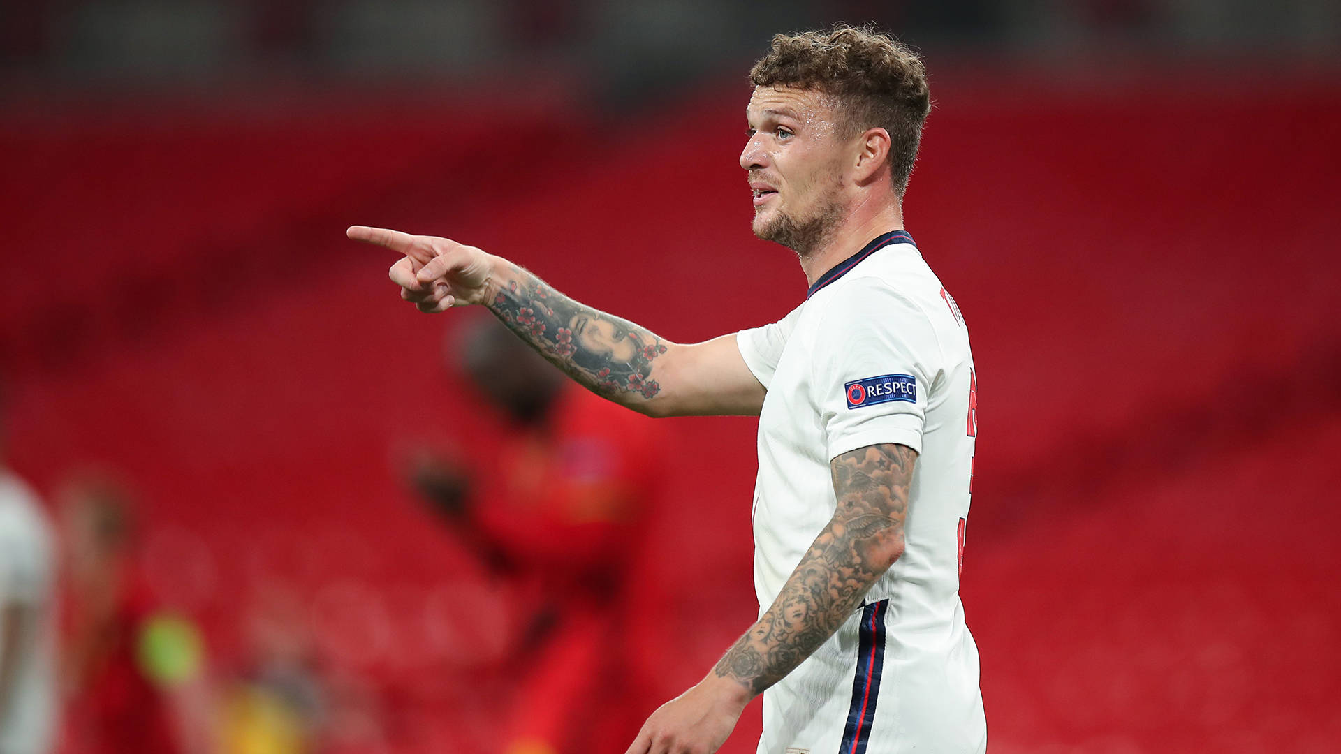 Kieran Trippier Pointing Background