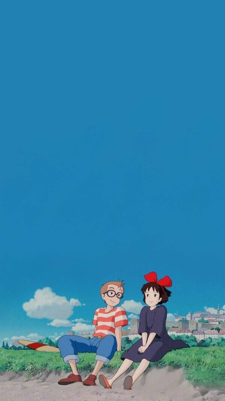 Kiki And Tombo From Kikis Delivery Service Background