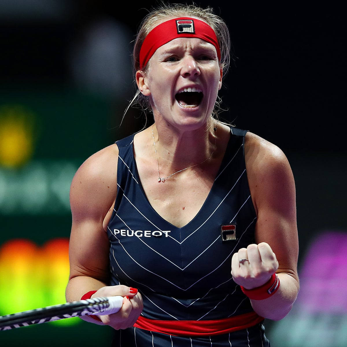 Kiki Bertens Ecstatic Fist Pump