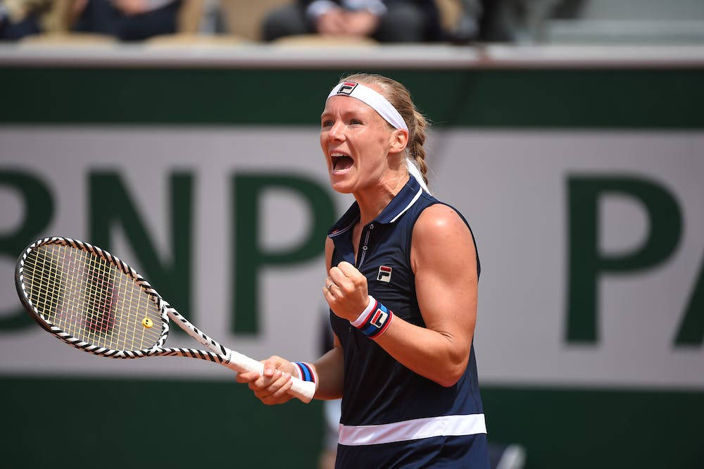 Kiki Bertens Ecstatic Fist Pump Background