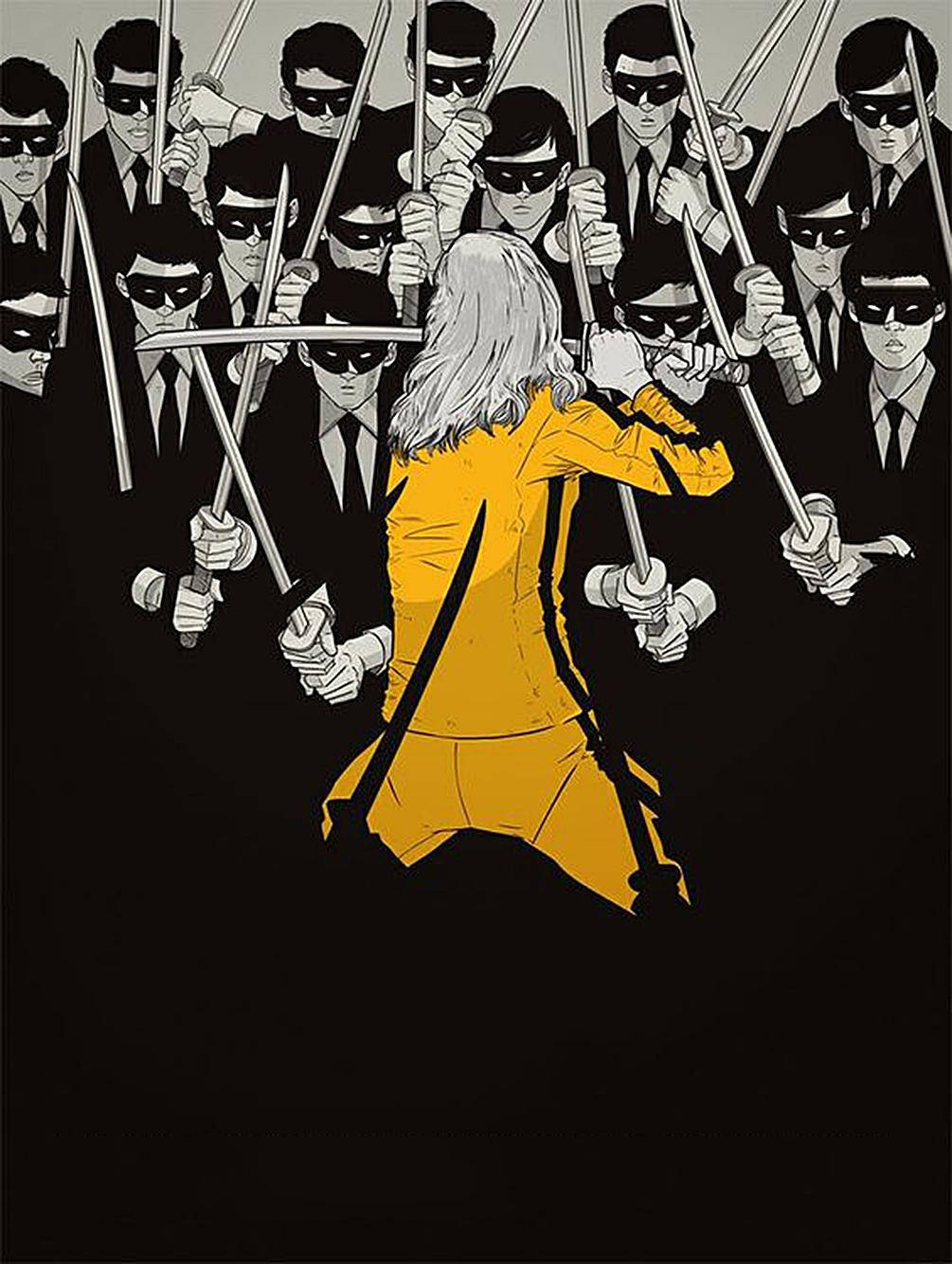 Kill Bill Black Masked Kato Grunts Background