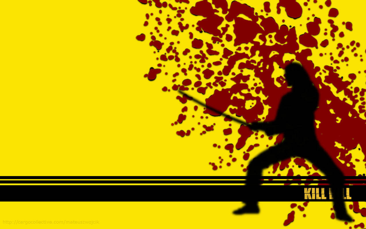 Kill Bill Bloody Movie Poster Background