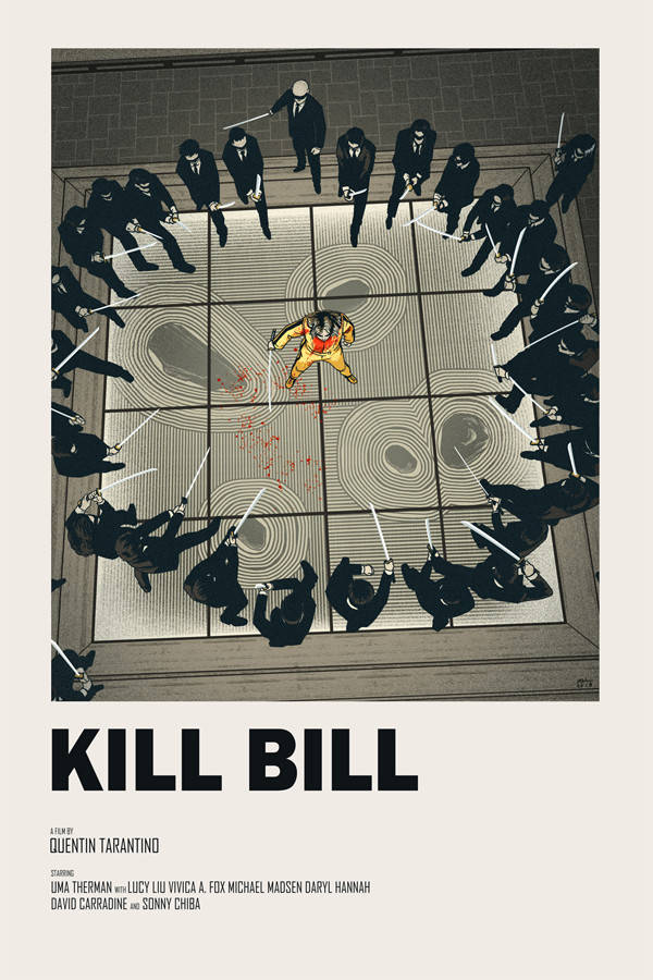 Kill Bill Fight Scene Poster Background