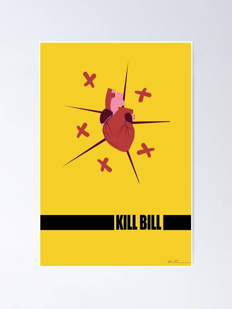 Kill Bill Heart Poster Background