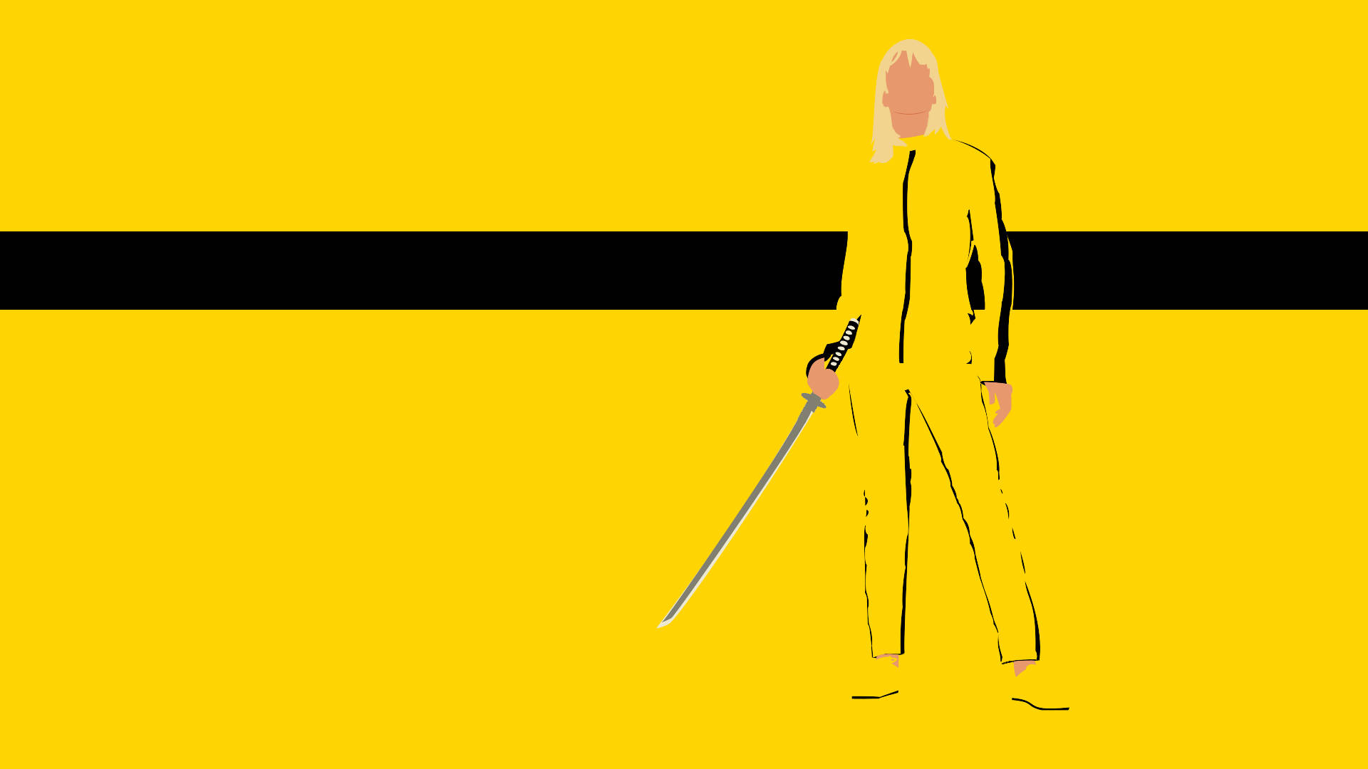 Kill Bill Minimalist Vector Art Background