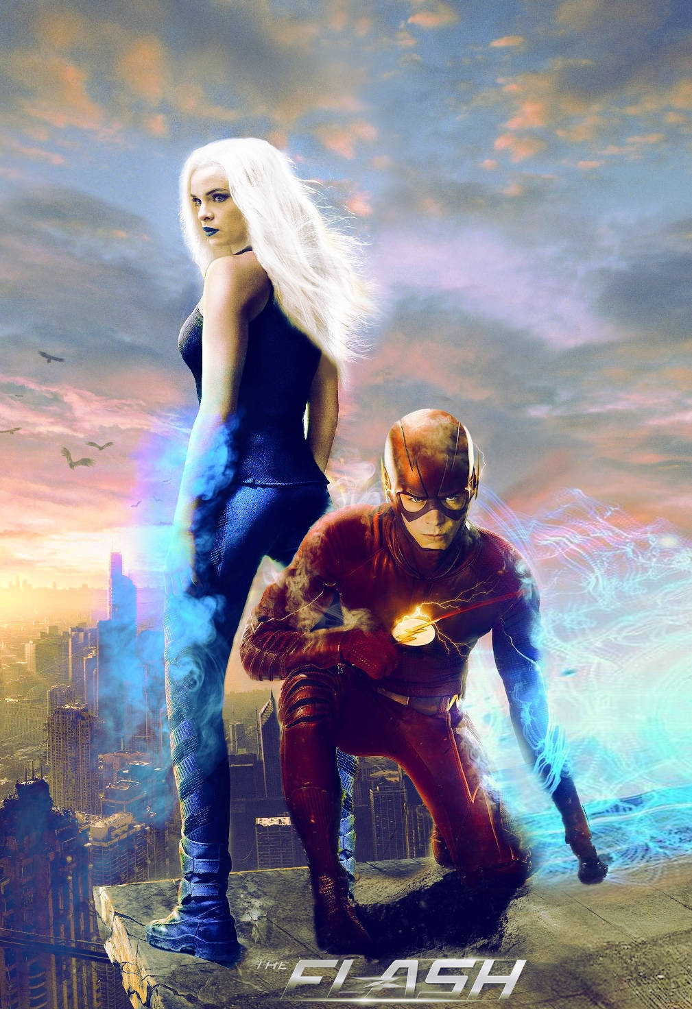 Killer Frost And The Flash Poster