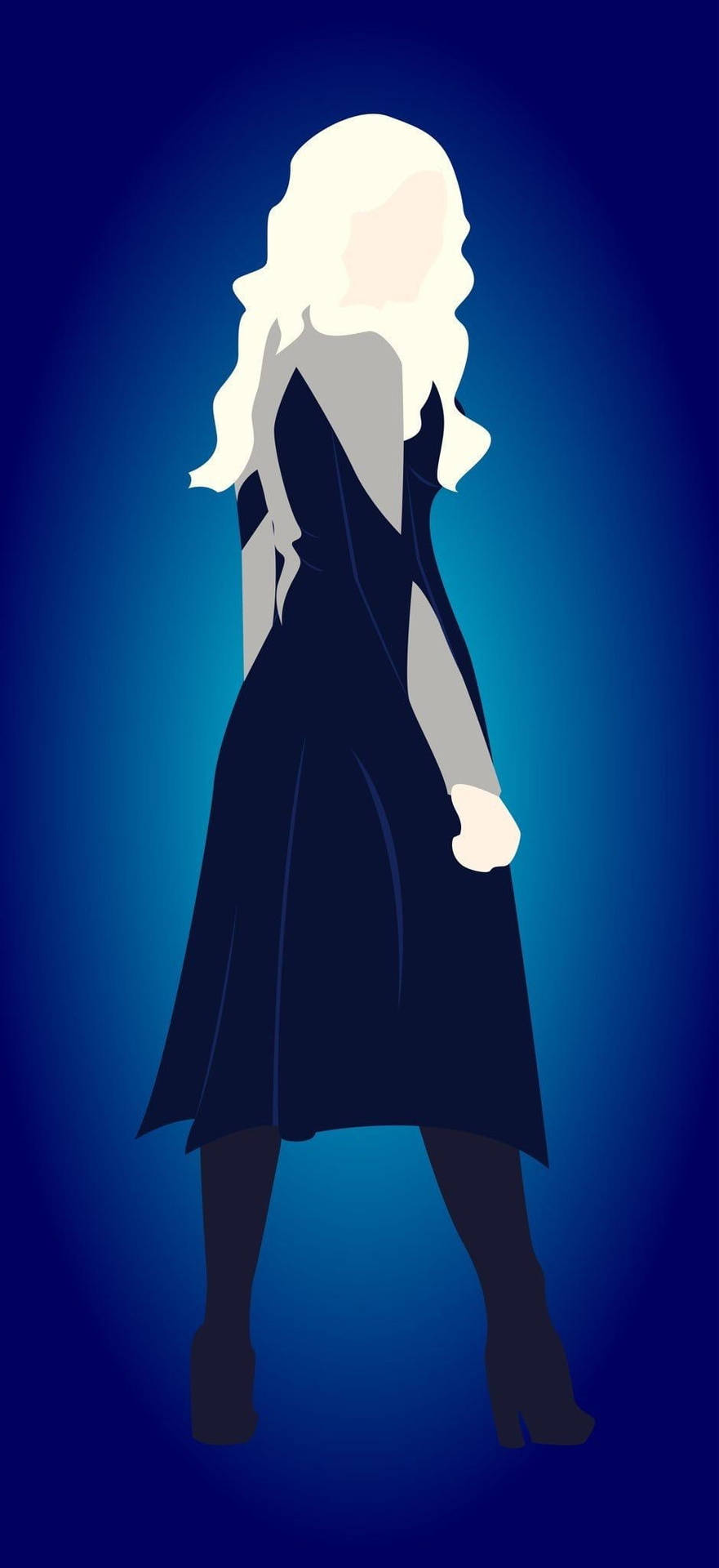 Killer Frost Black Dress Vector Art