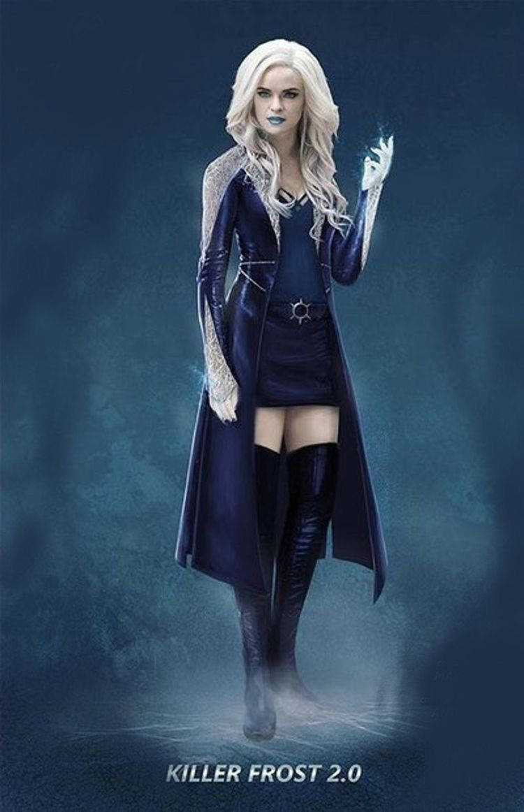 Killer Frost In All-black Outfit Background