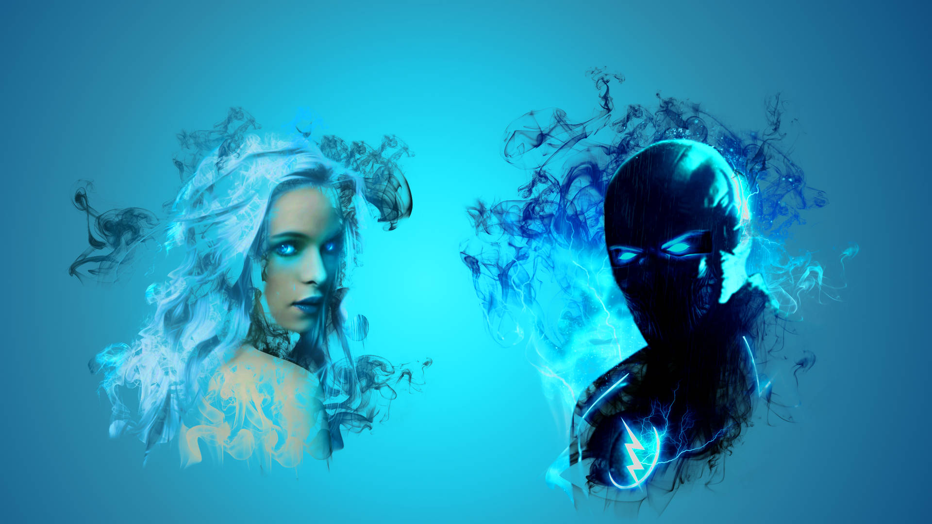 Killer Frost With Evil Flash Zoom Background
