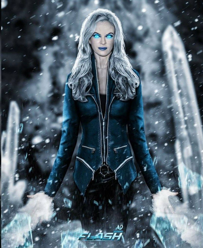 Killer Frost With Snowfall Background
