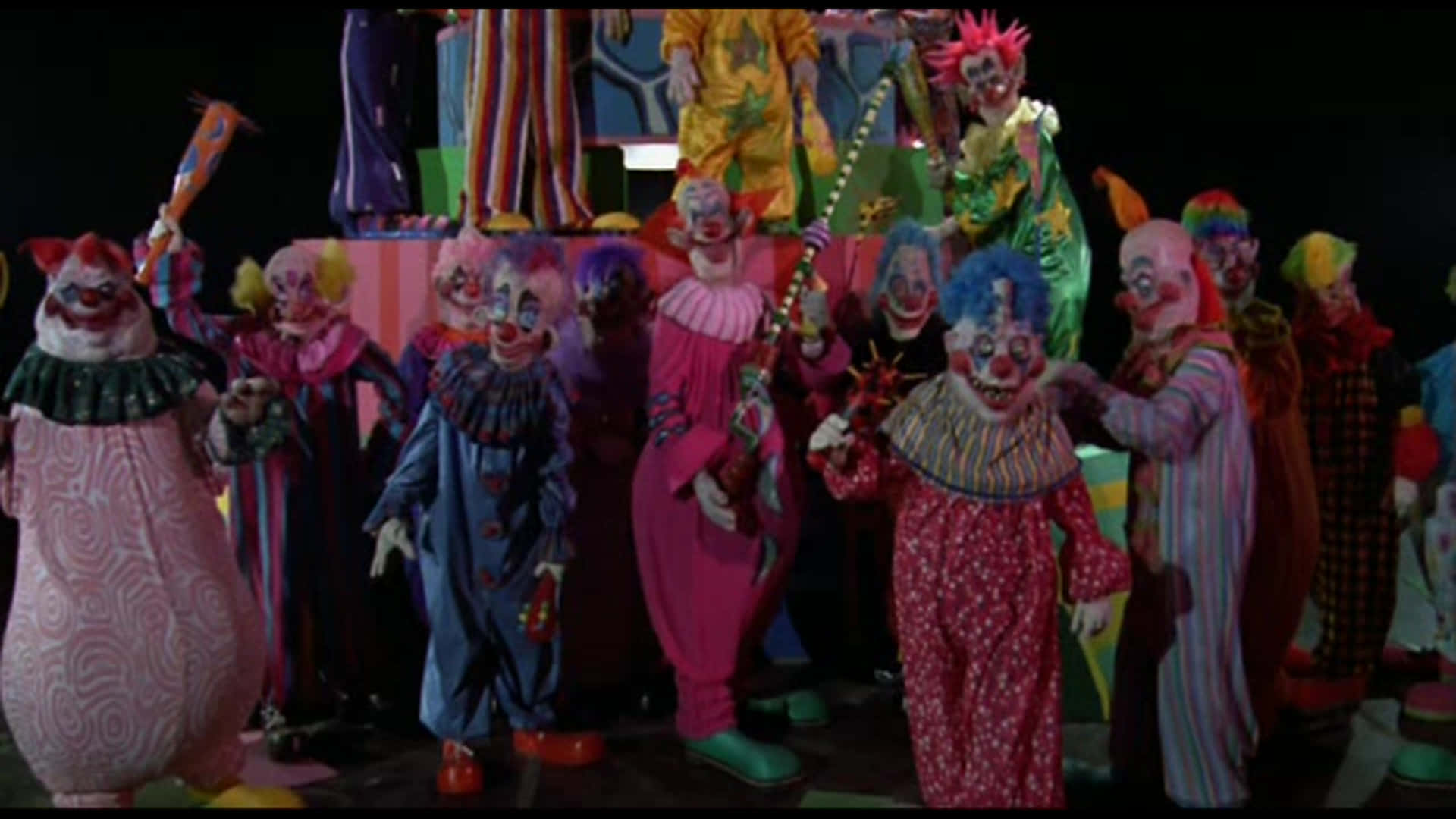 Killer Klowns From Outer Space Standing Together