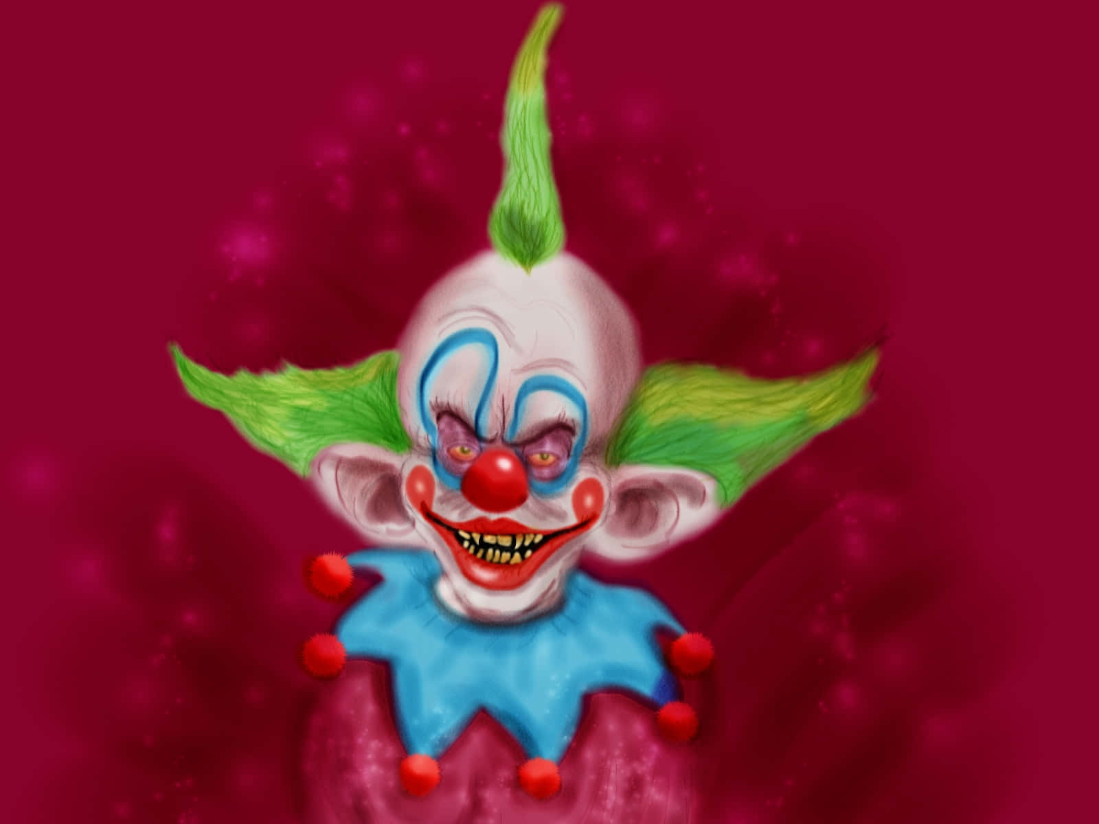 Killer Klowns From Outer Space With Green Hair