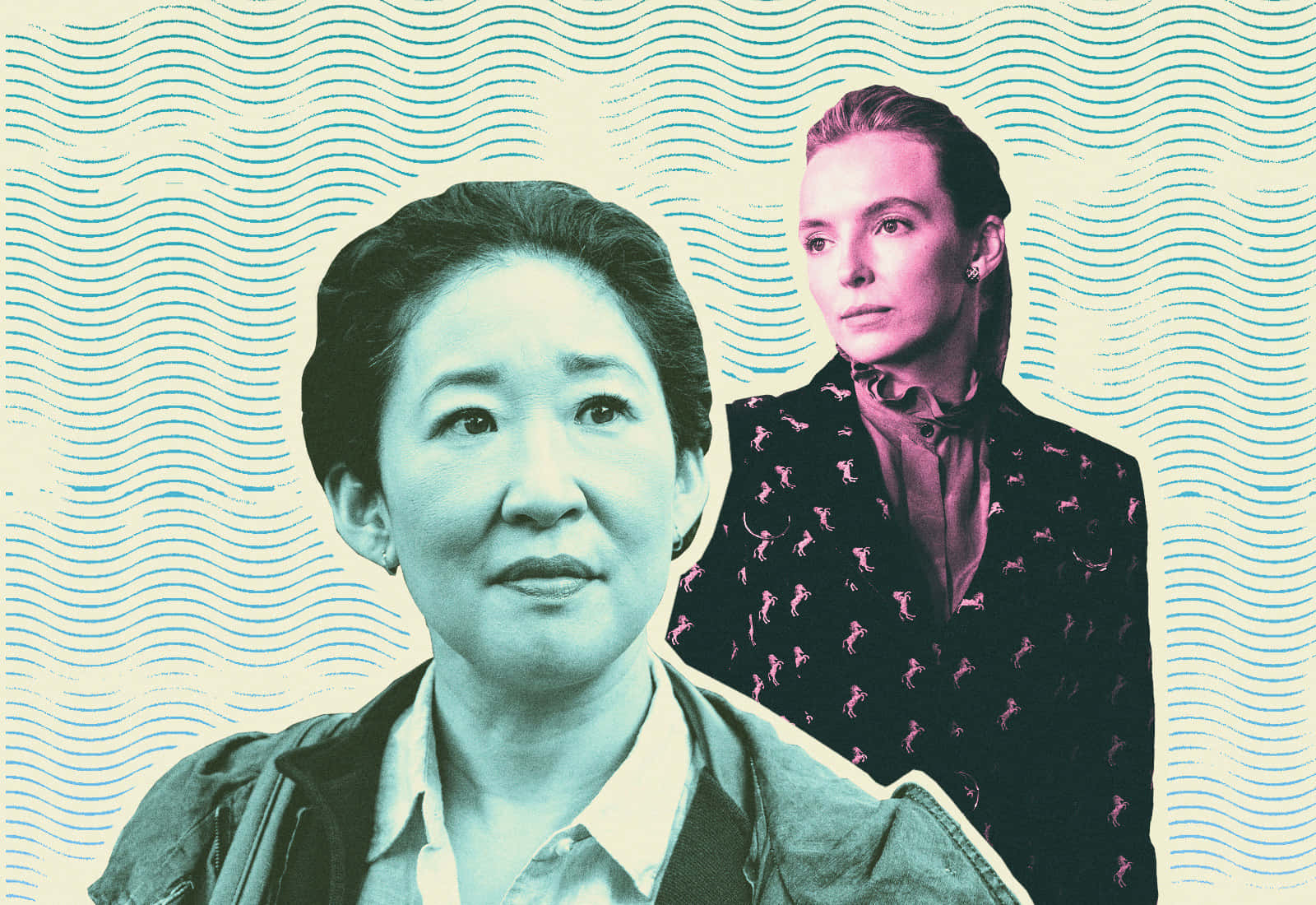 Killing Eve Duo Artistic Backdrop