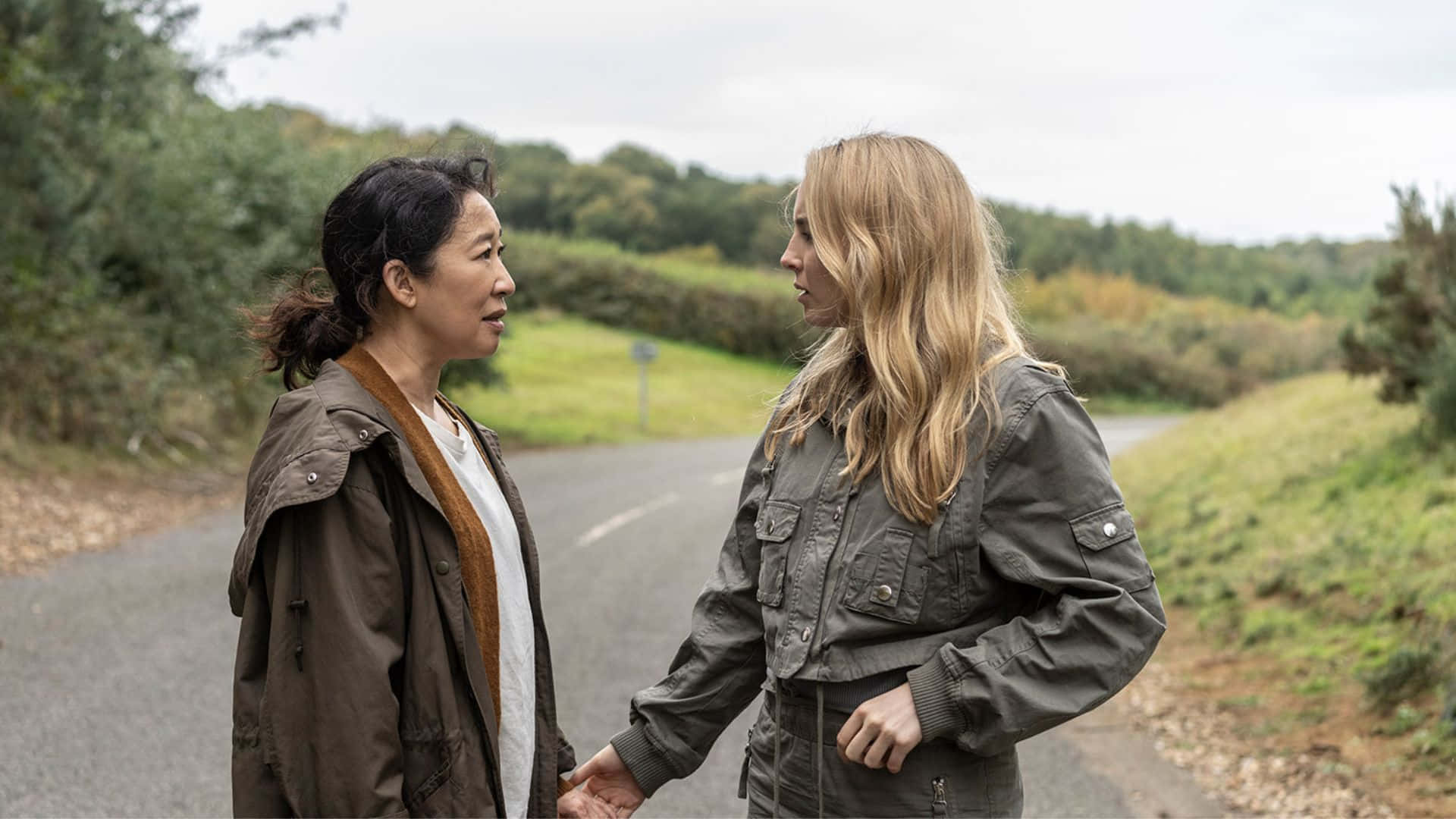 Killing Eve Tense Roadside Confrontation