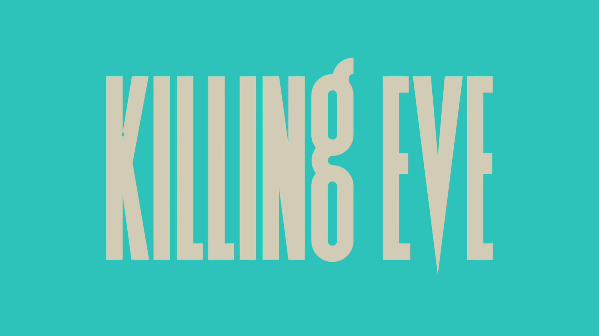 Killing Eve Turquoise Poster Background