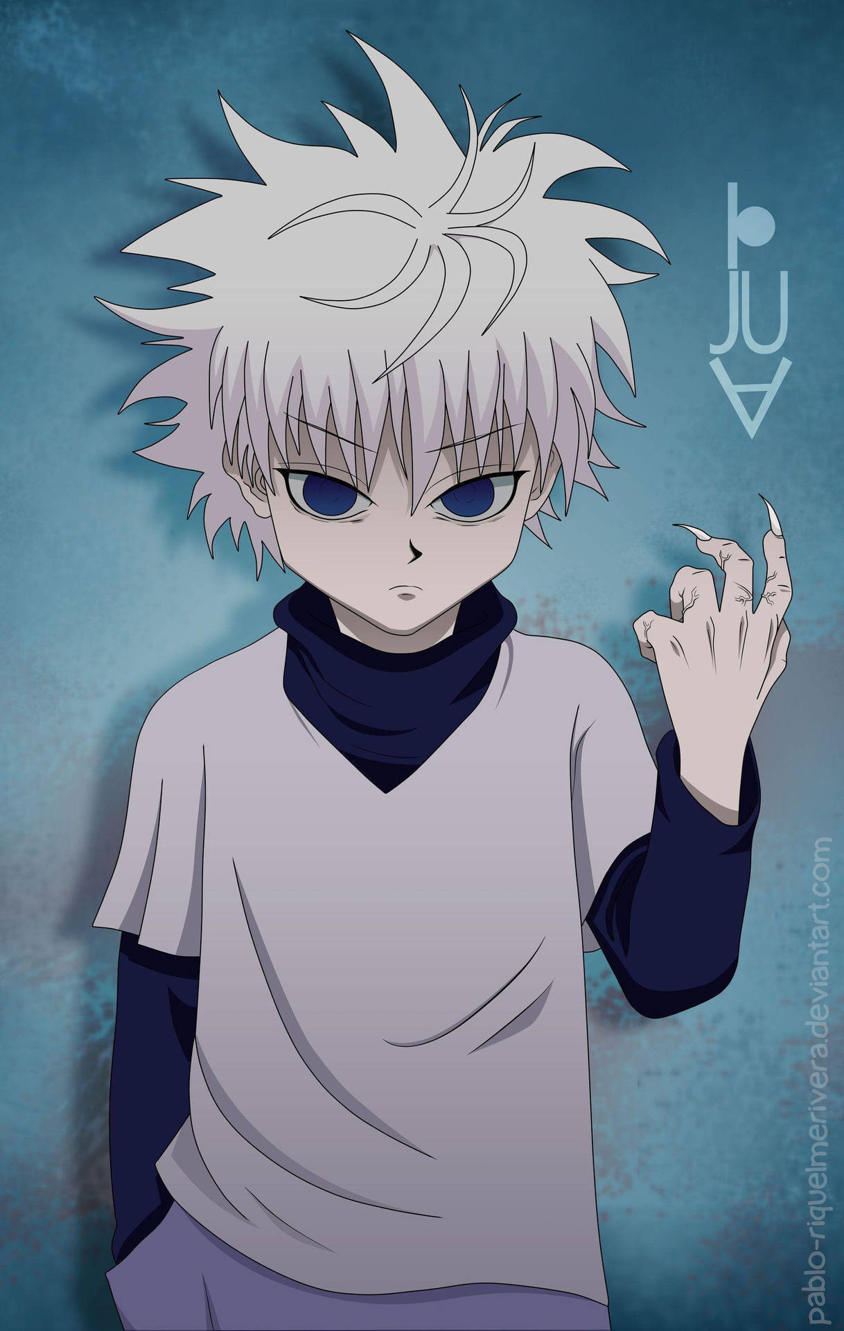 Killua Aesthetic Anime Boy Background