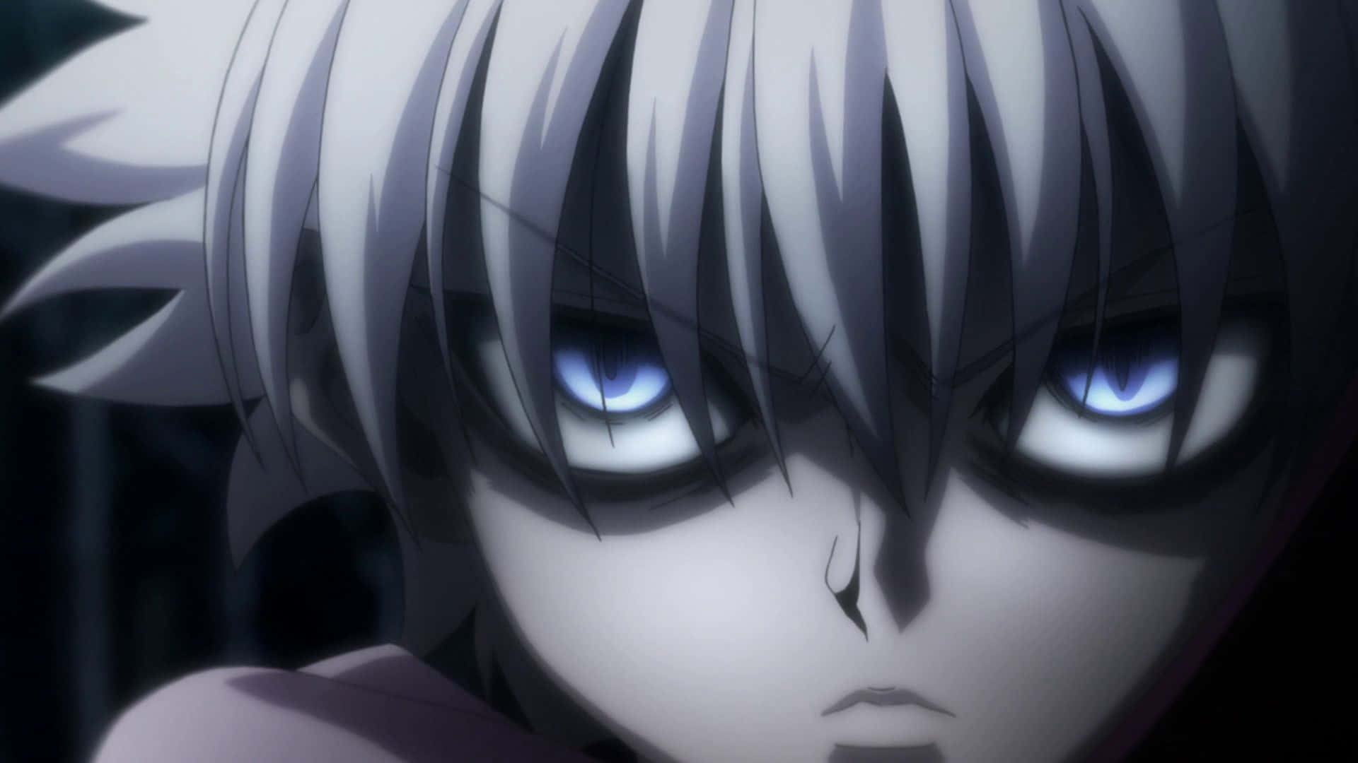 Killua Cute Blue Eyes Background