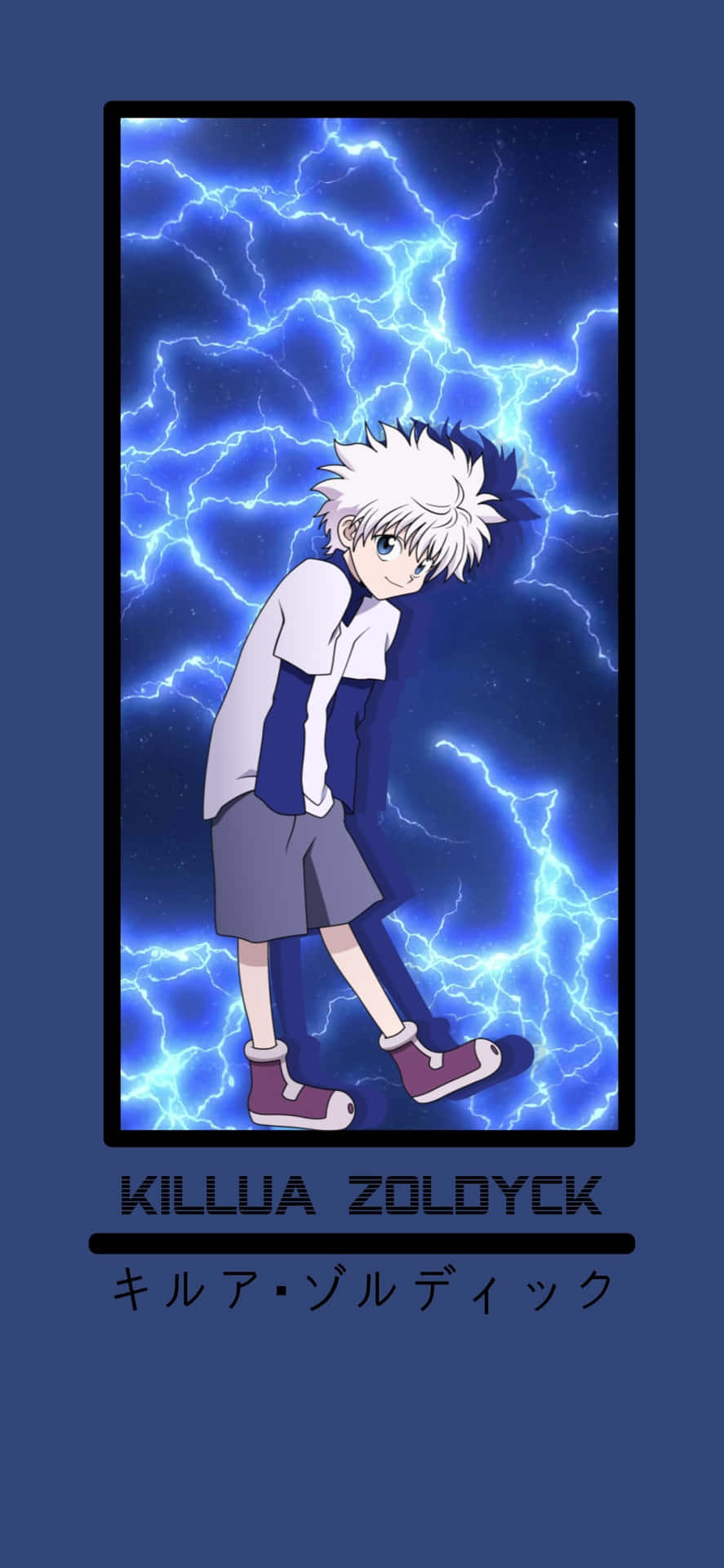 Killua Cute Lightning Background