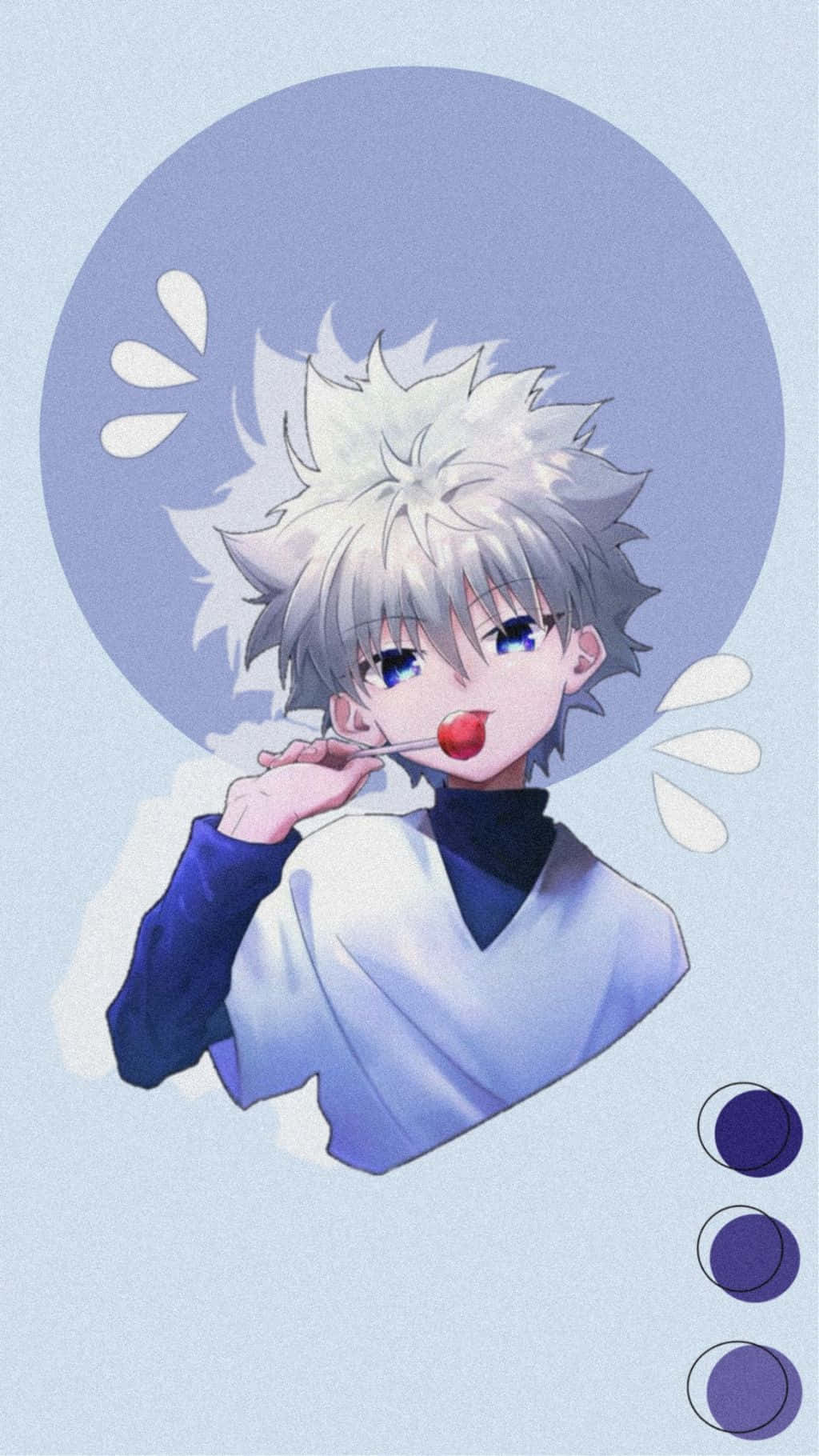 Killua Cute Tongue Background