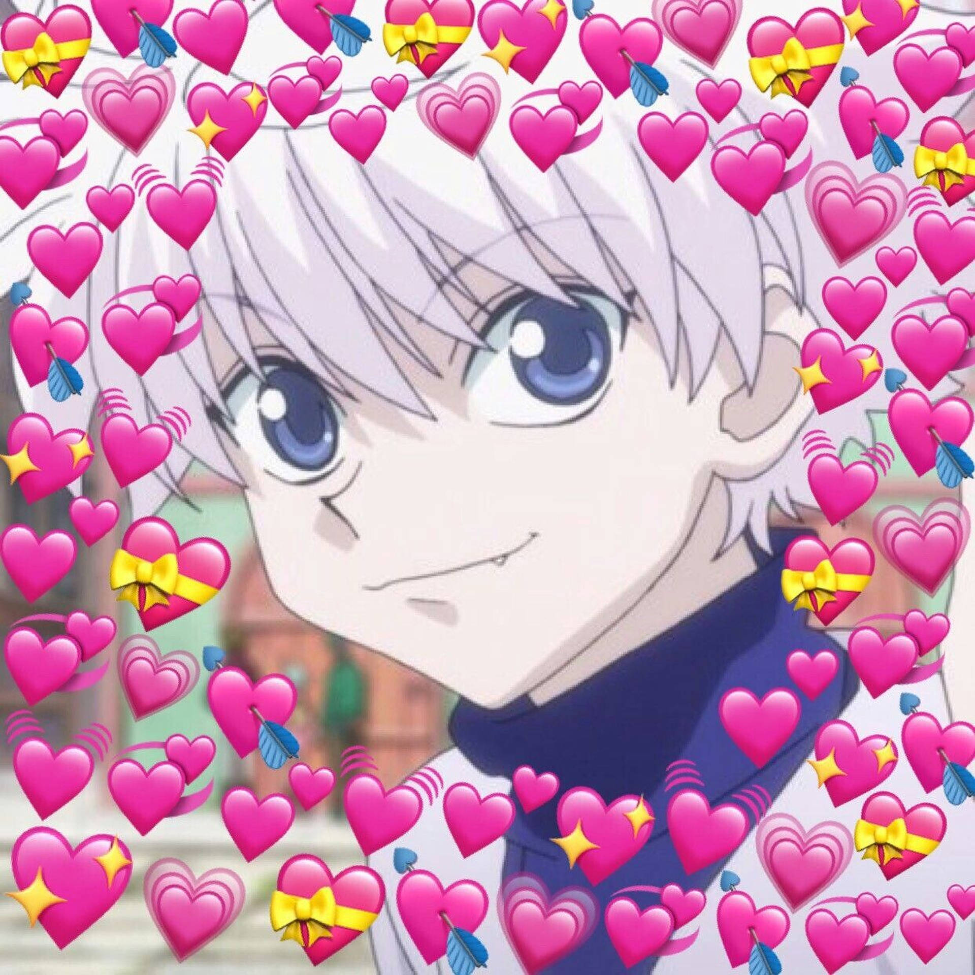 Killua With Heart Emojis Anime Pfp