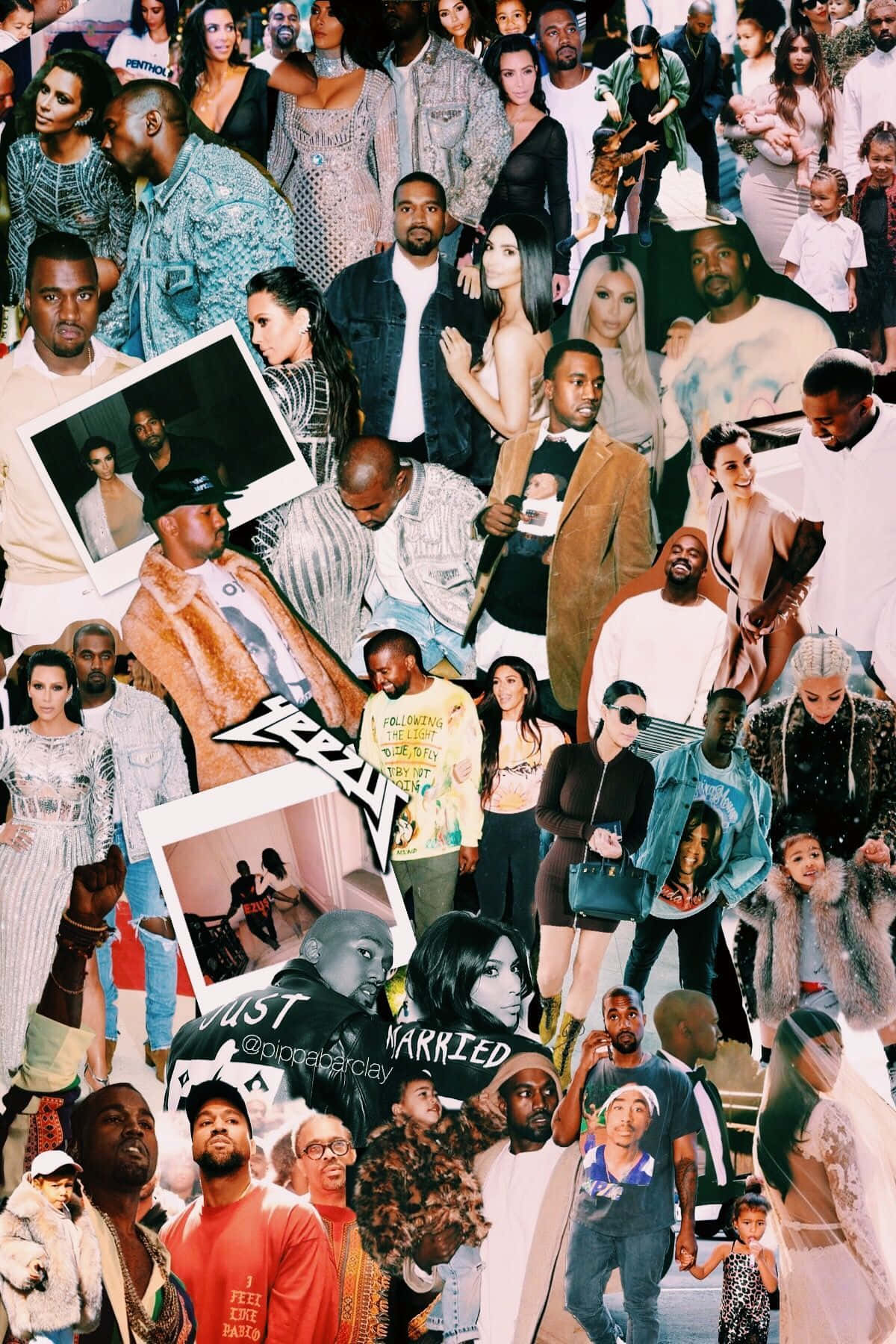 Kim And Kanye Rapper Pfp Background