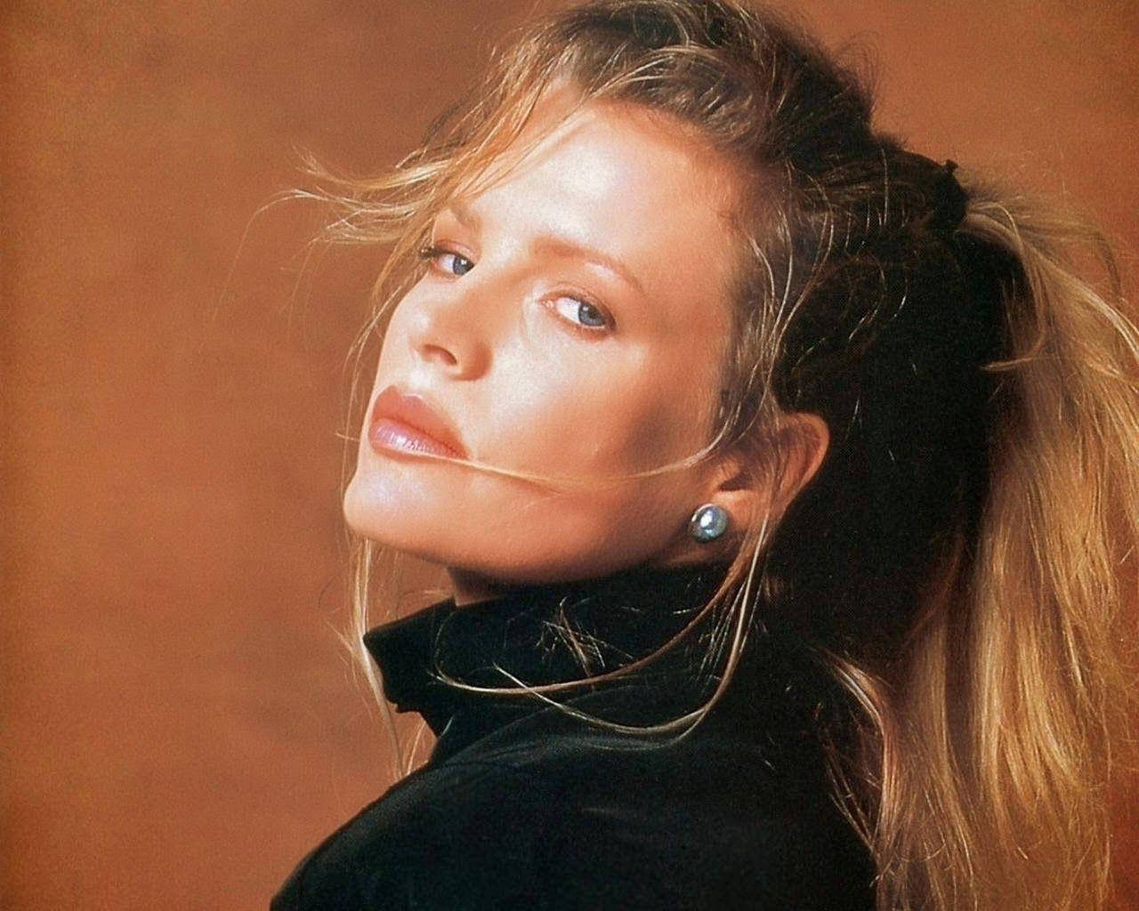 Kim Basinger Artistic Portrait Background