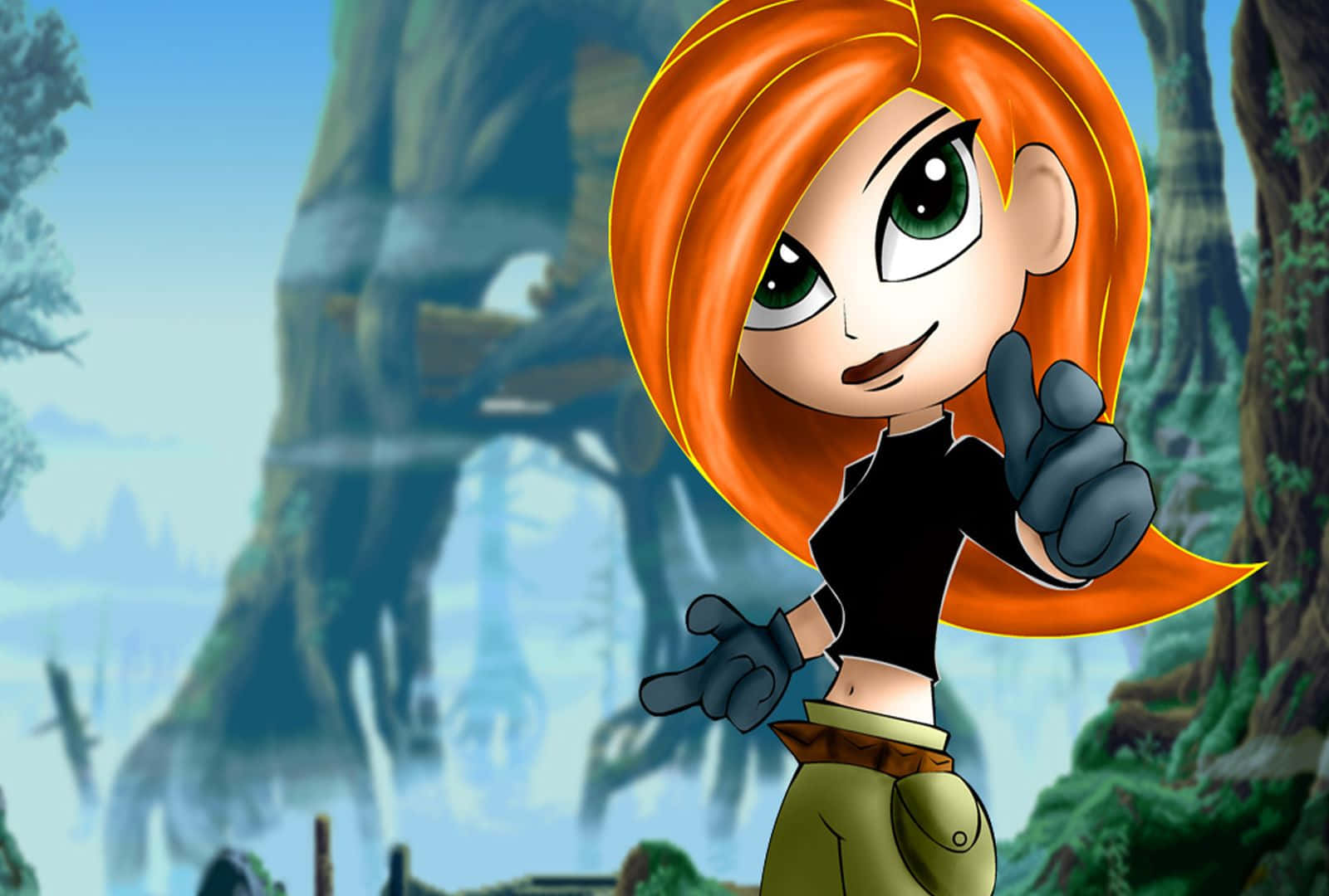 Kim Possible: Action-packed Mission With Team Possible Background