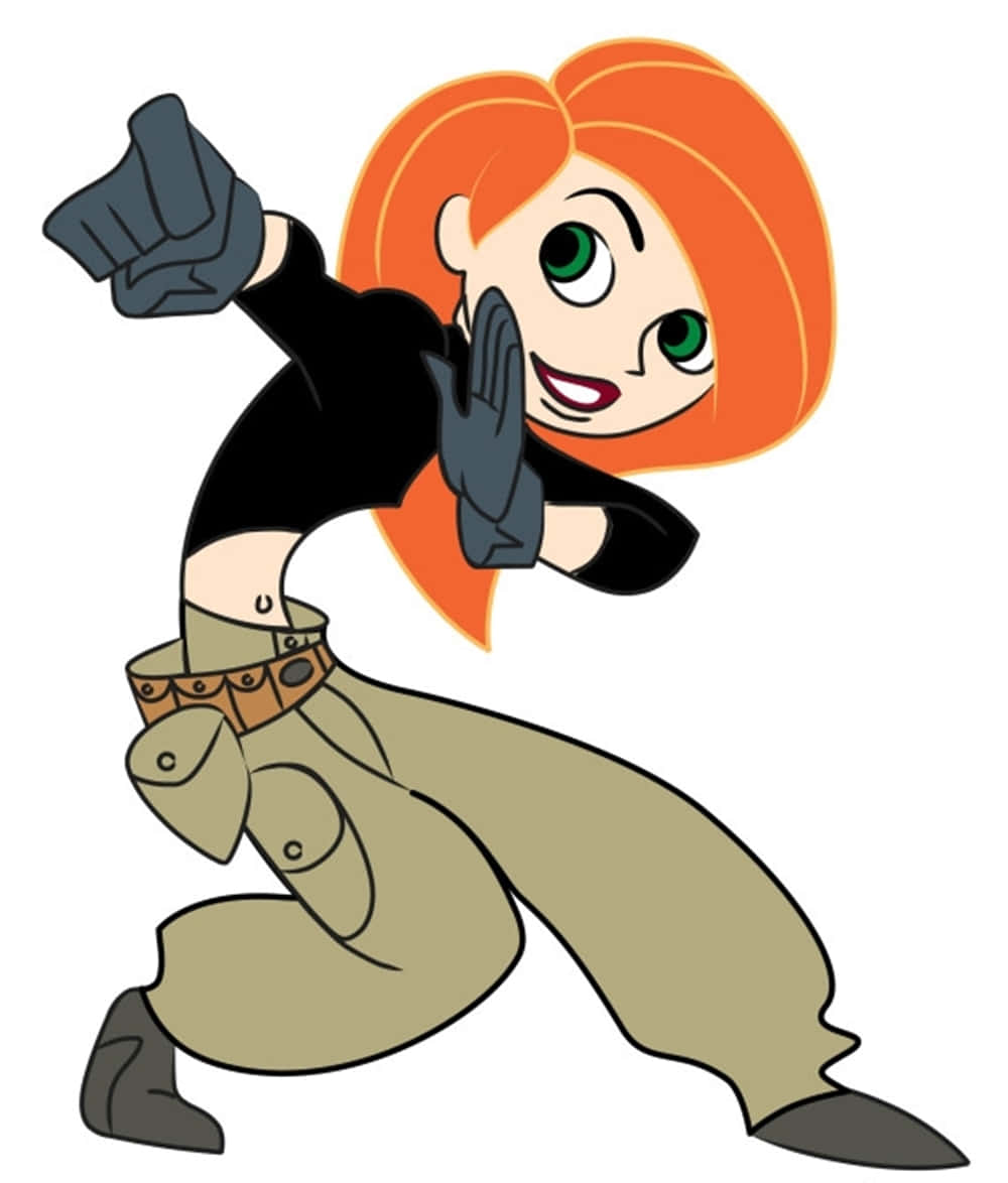 Kim Possible In Action: The Fearless Heroine On A Mission Background